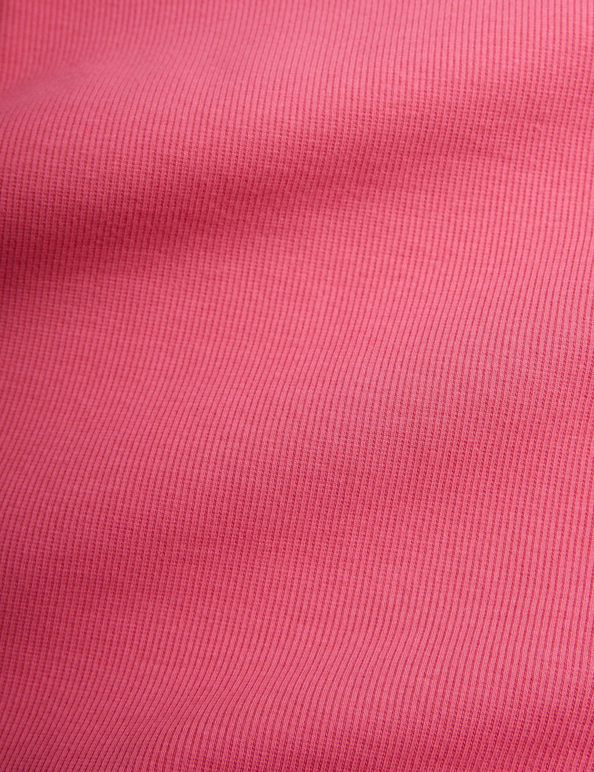 Mini Rodini | Solid rib ls tee Pink
