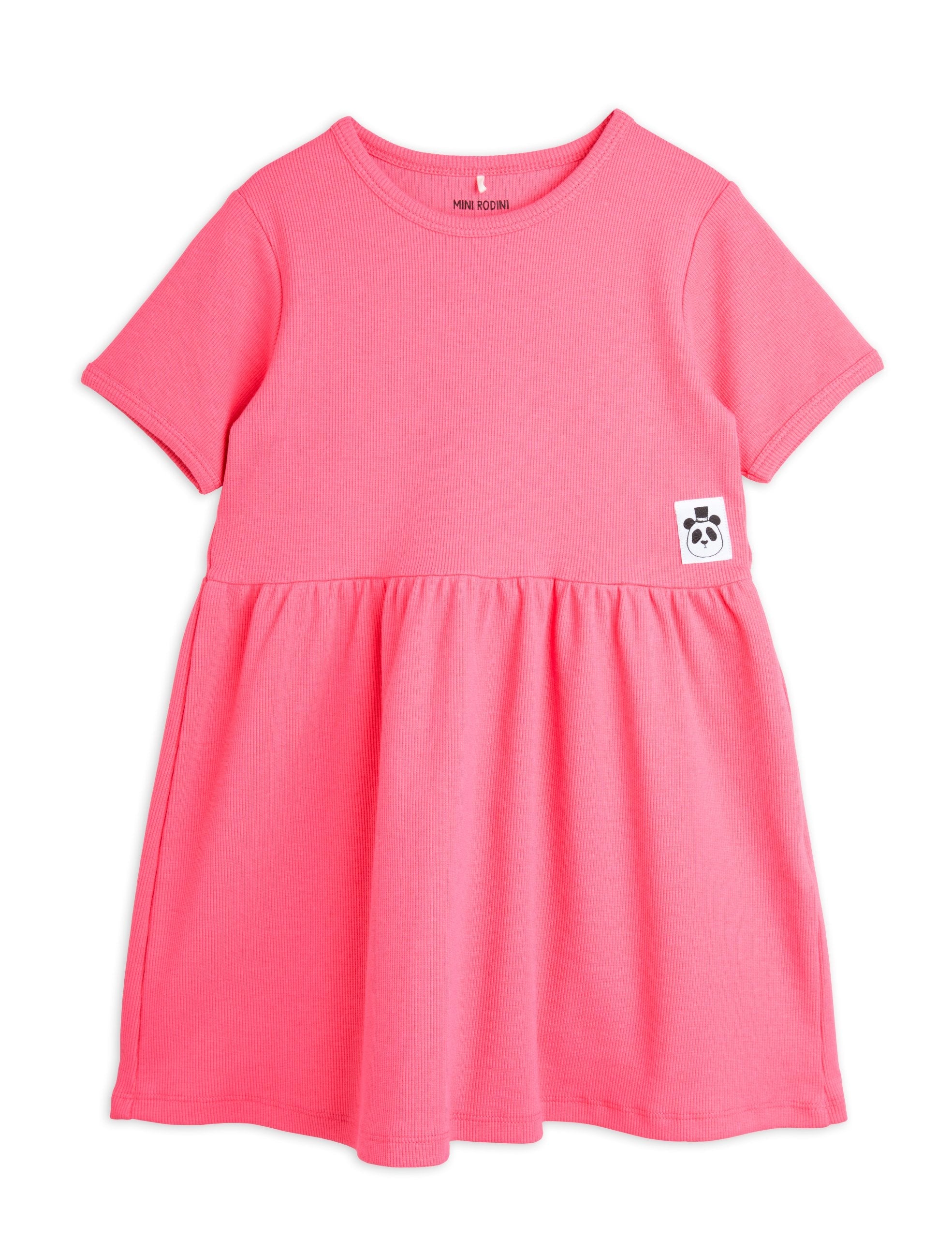 Mini Rodini BABY | Solid rib ss dress