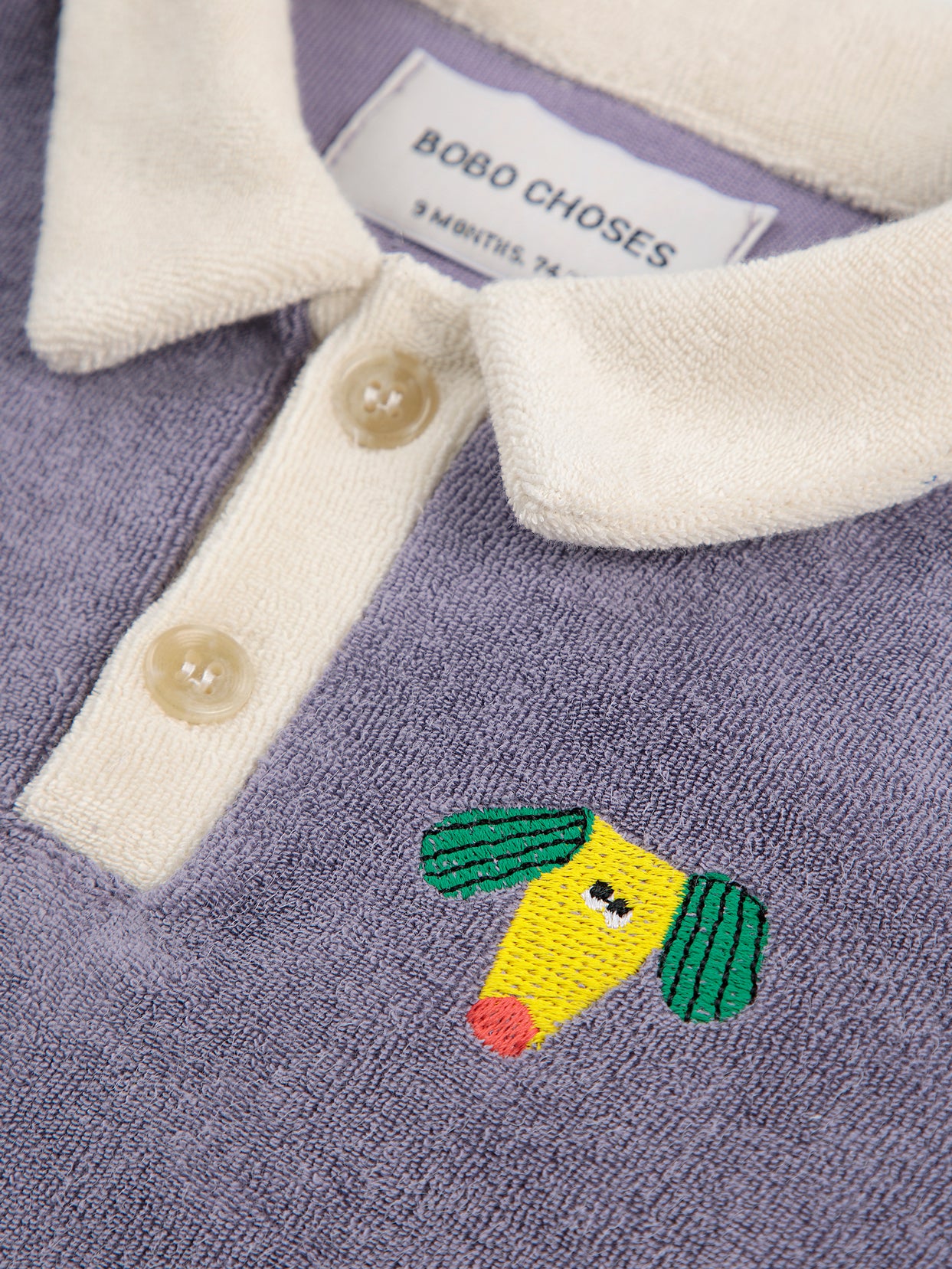 Bobo Choses BABY | Happy Dog terry cloth polo SS25