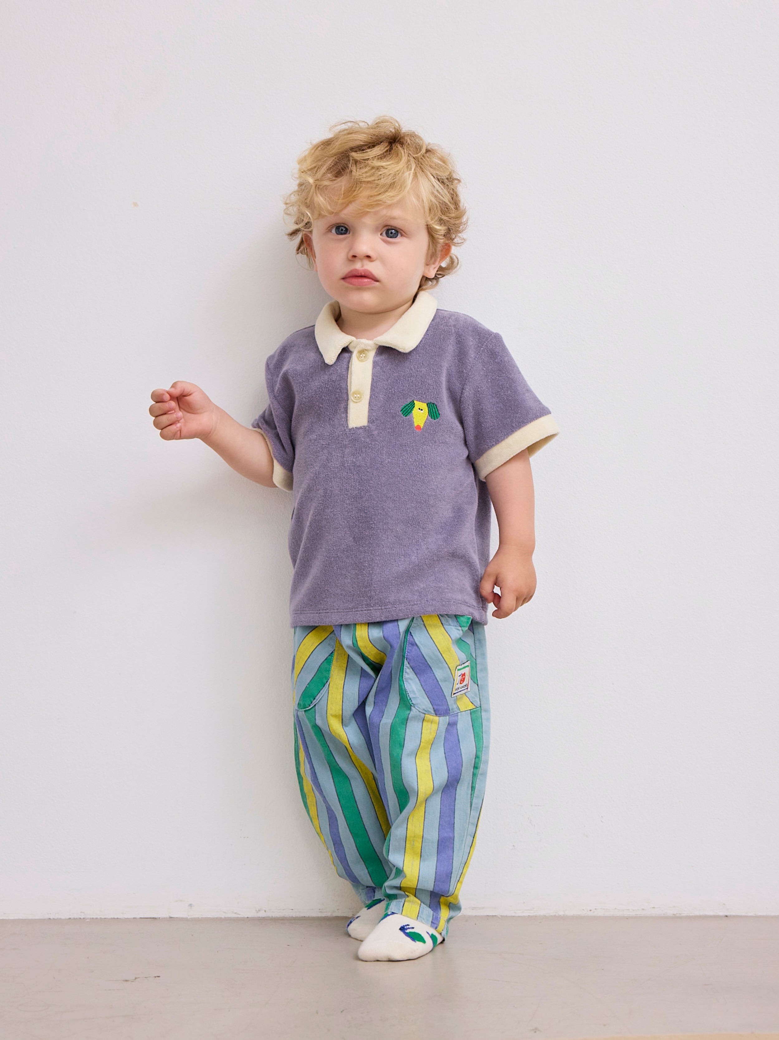 Bobo Choses BABY | Happy Dog terry cloth polo SS25