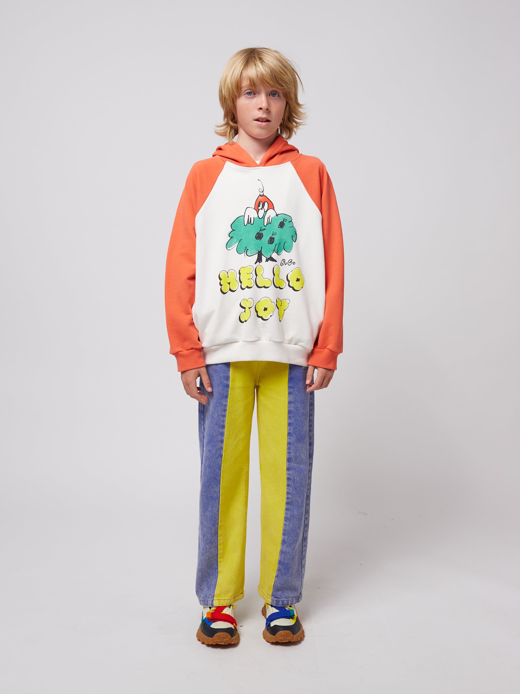 Bobo Choses | Hello Joy raglan sleeves hoodie SS25
