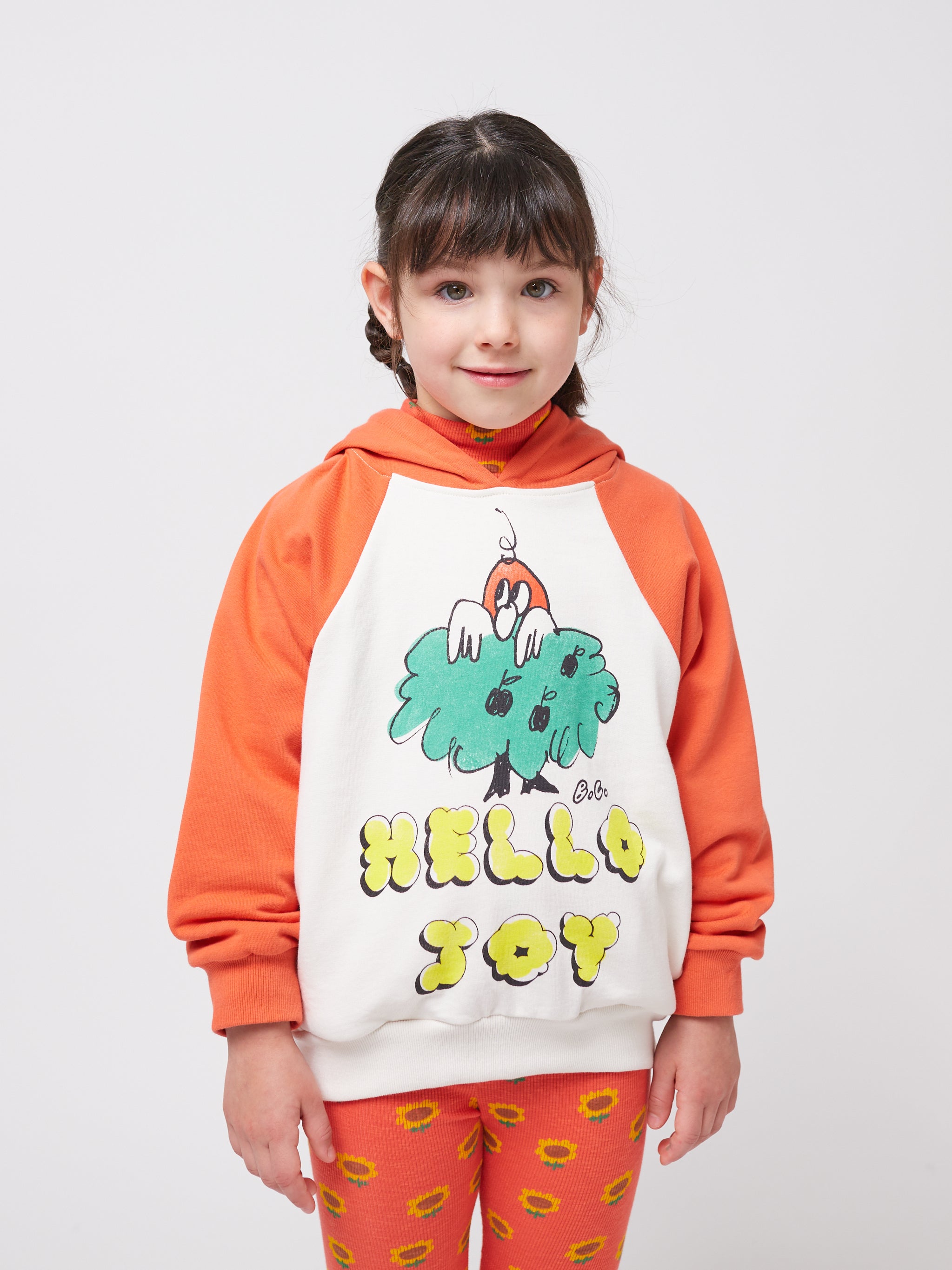 Bobo Choses | Hello Joy raglan sleeves hoodie SS25