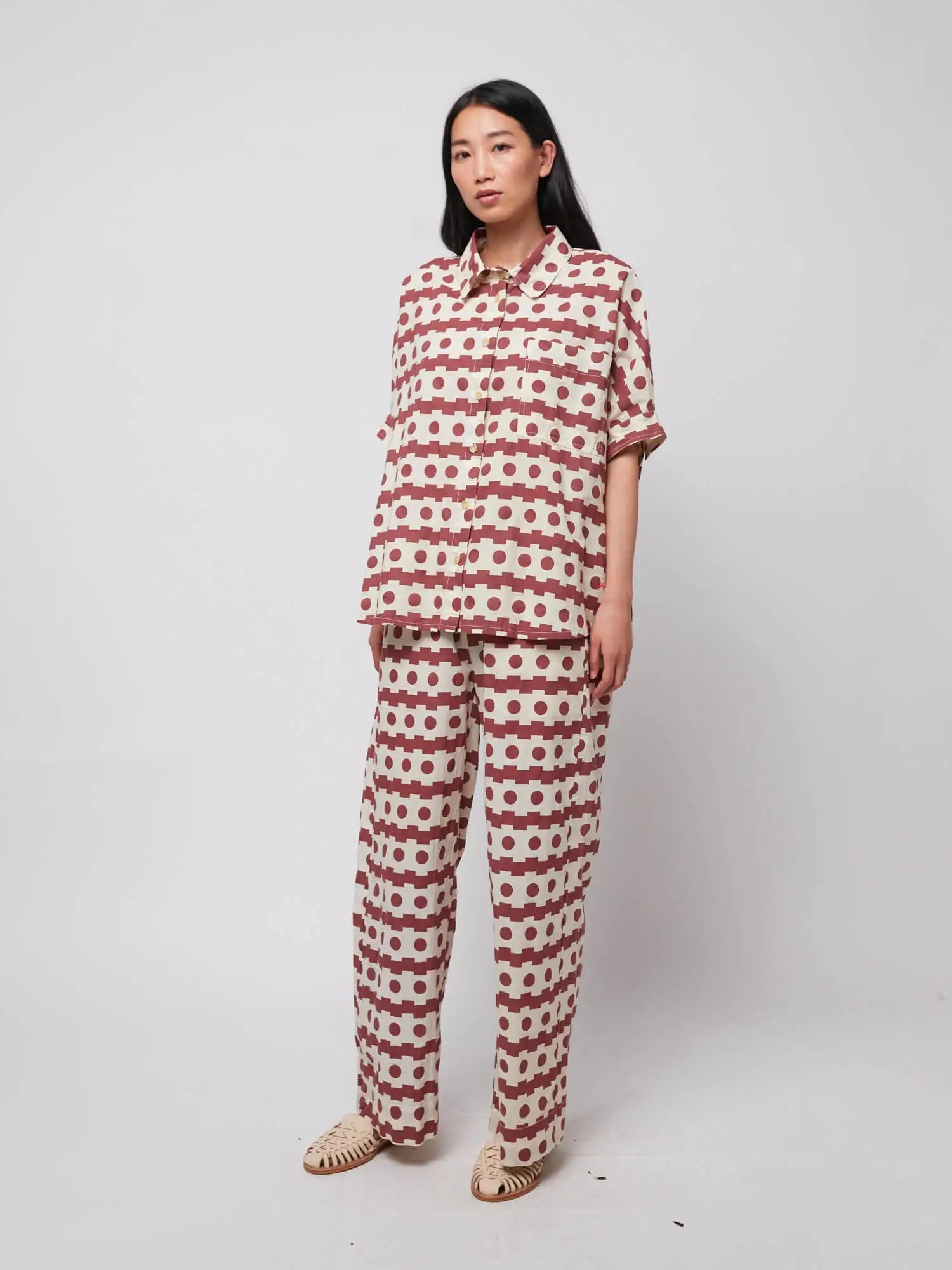 Bobo Choses WOMAN | Geometric print oversize shirt
