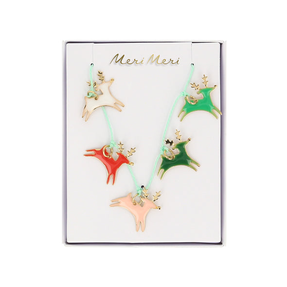 Meri Meri | Reindeer Enamel Necklace