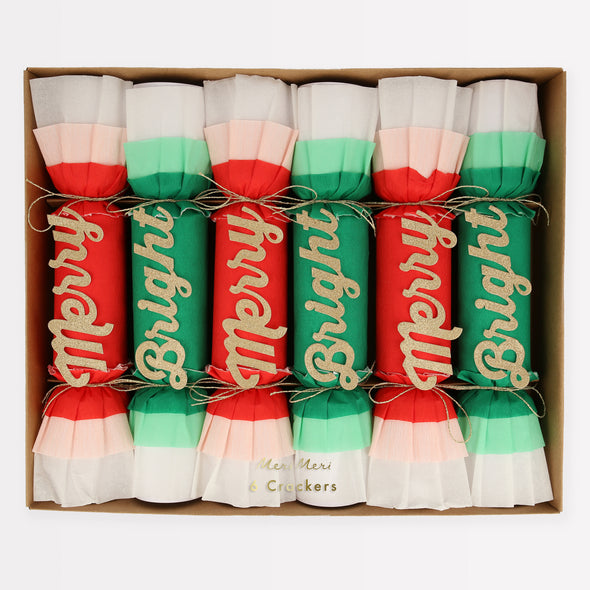 Meri Meri | Merry & Bright Christmas Crepe Crackers