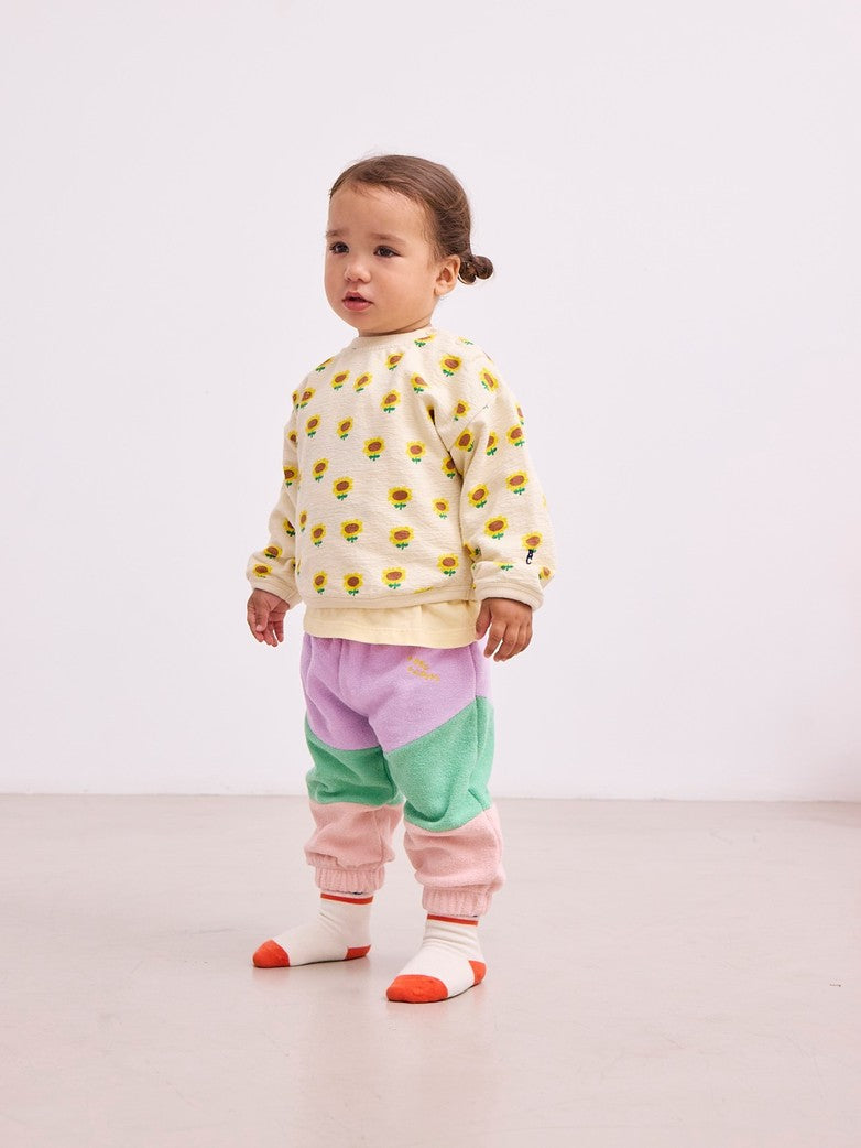 Bobo Choses BABY | Lila colour block jogging pants SS25