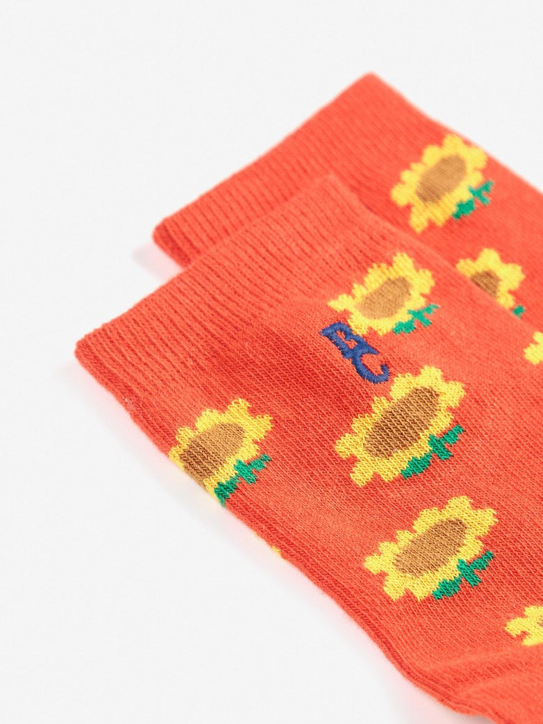 Bobo Choses | Sunflower all over short socks SS25