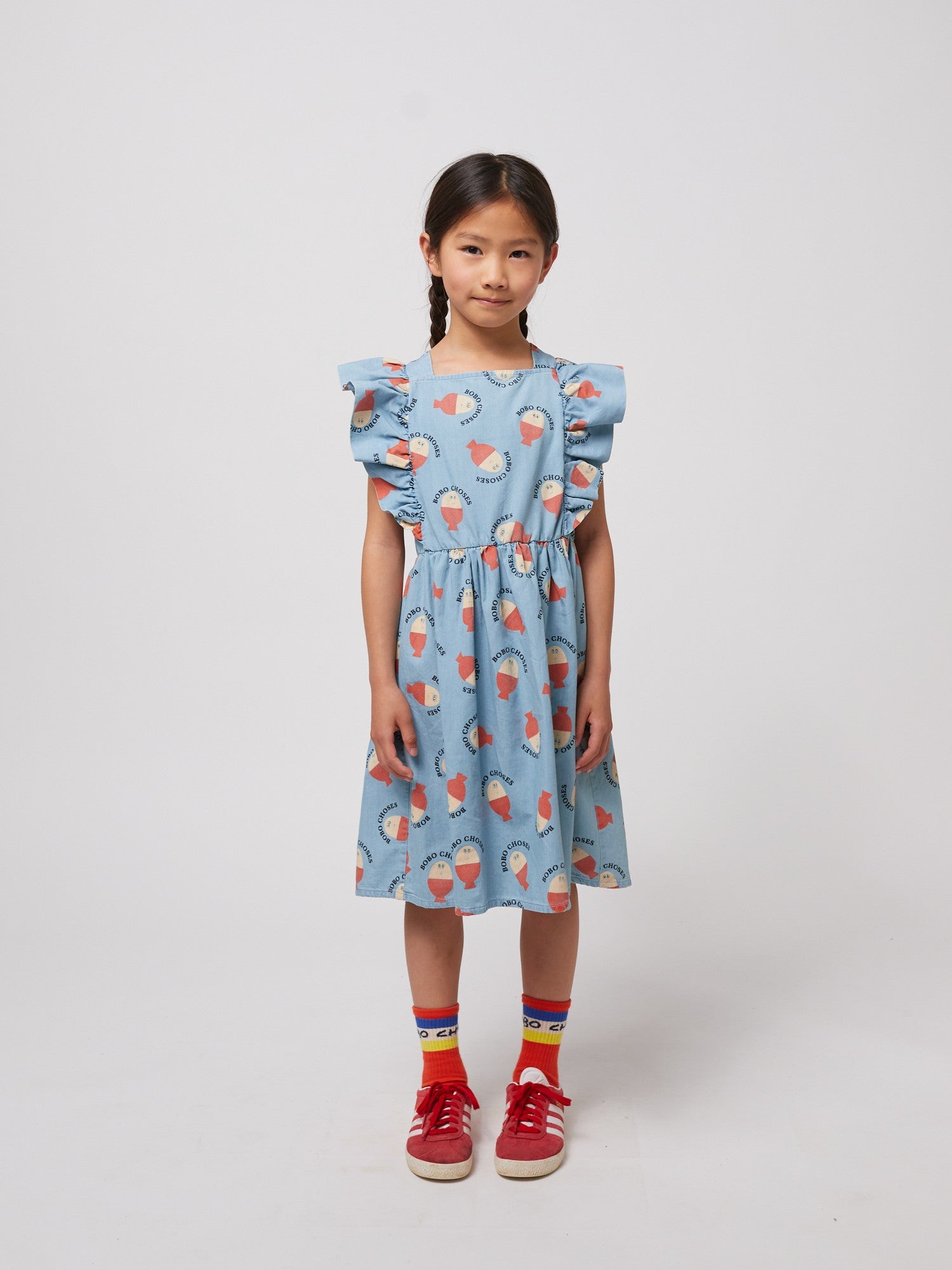 Bobo Choses | Morning Egg all over ruffle dress SS25