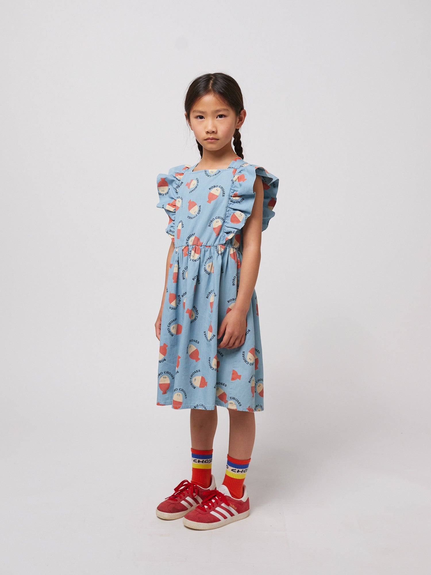 Bobo Choses | Morning Egg all over ruffle dress SS25