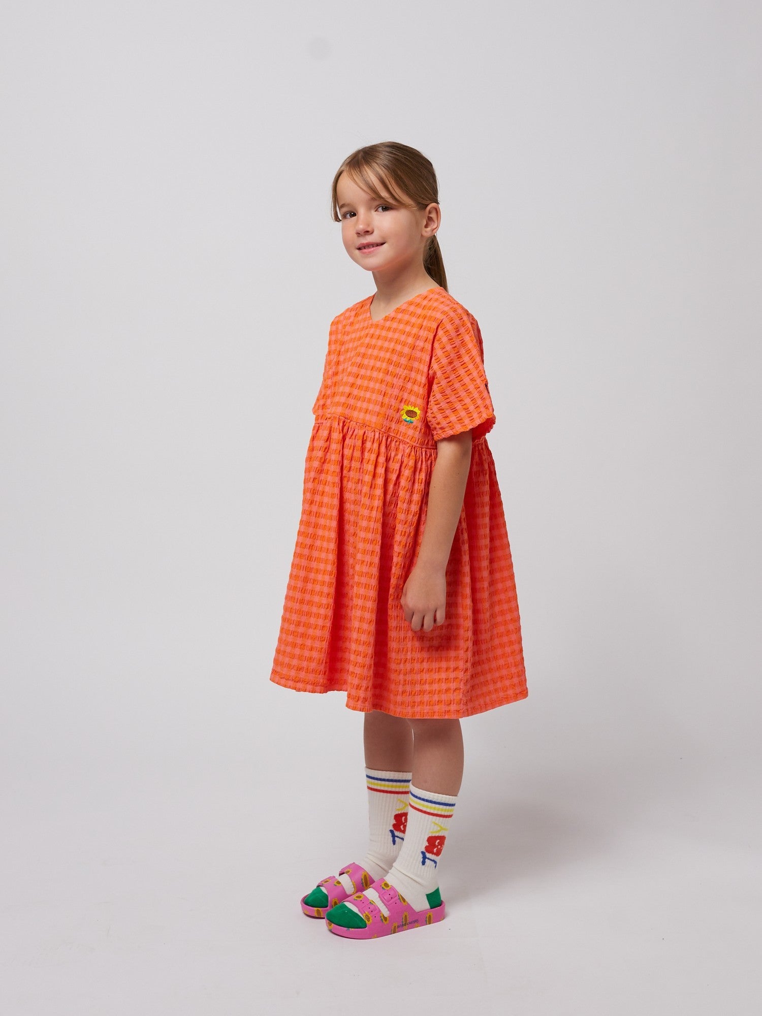 Bobo Choses | Vichy woven dress SS25