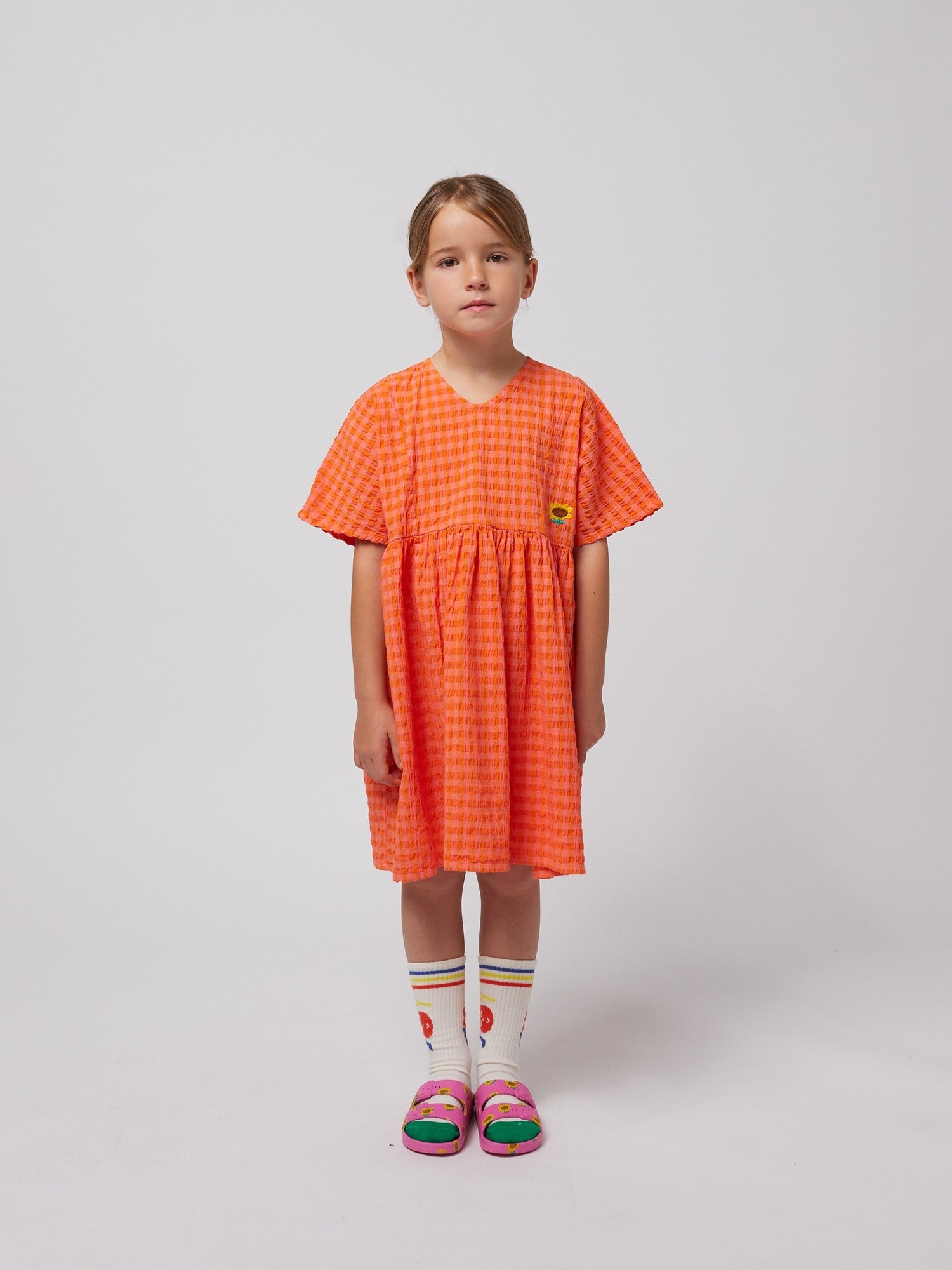 Bobo Choses | Vichy woven dress SS25