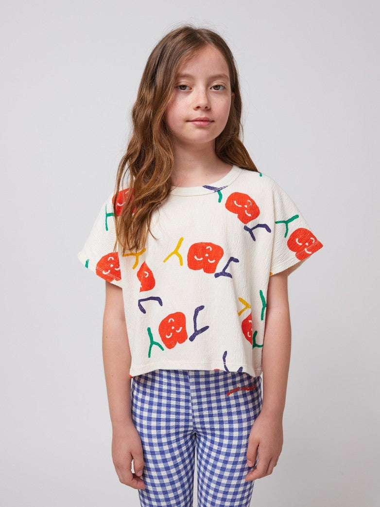 Bobo Choses | Smiling all over cropped T-shirt SS25