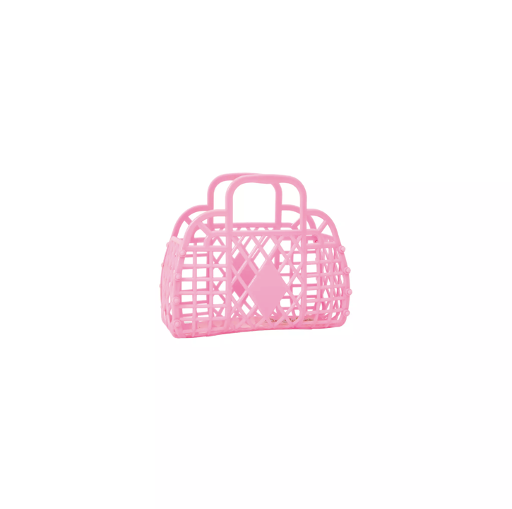 Sun Jellies mini retro basket pink