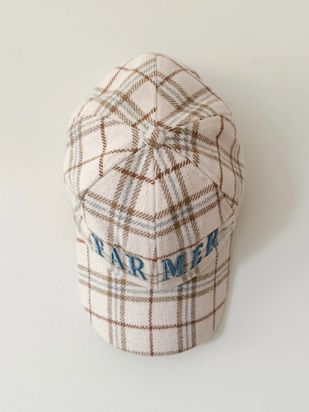 FAR MER by Whitney | Neutral Plaid Cap