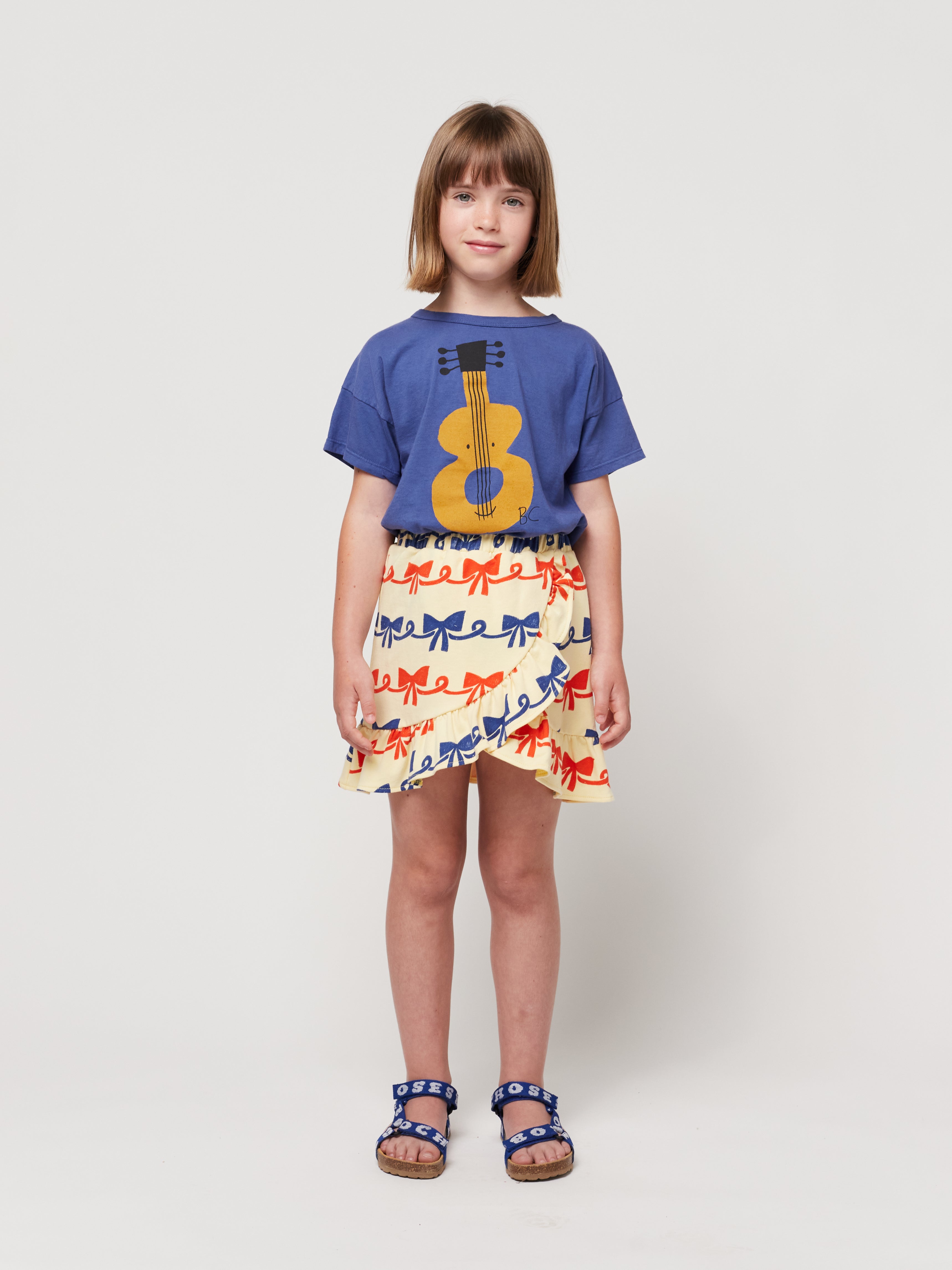 Bobo Choses | Ribbon Bow all over ruffle skirt