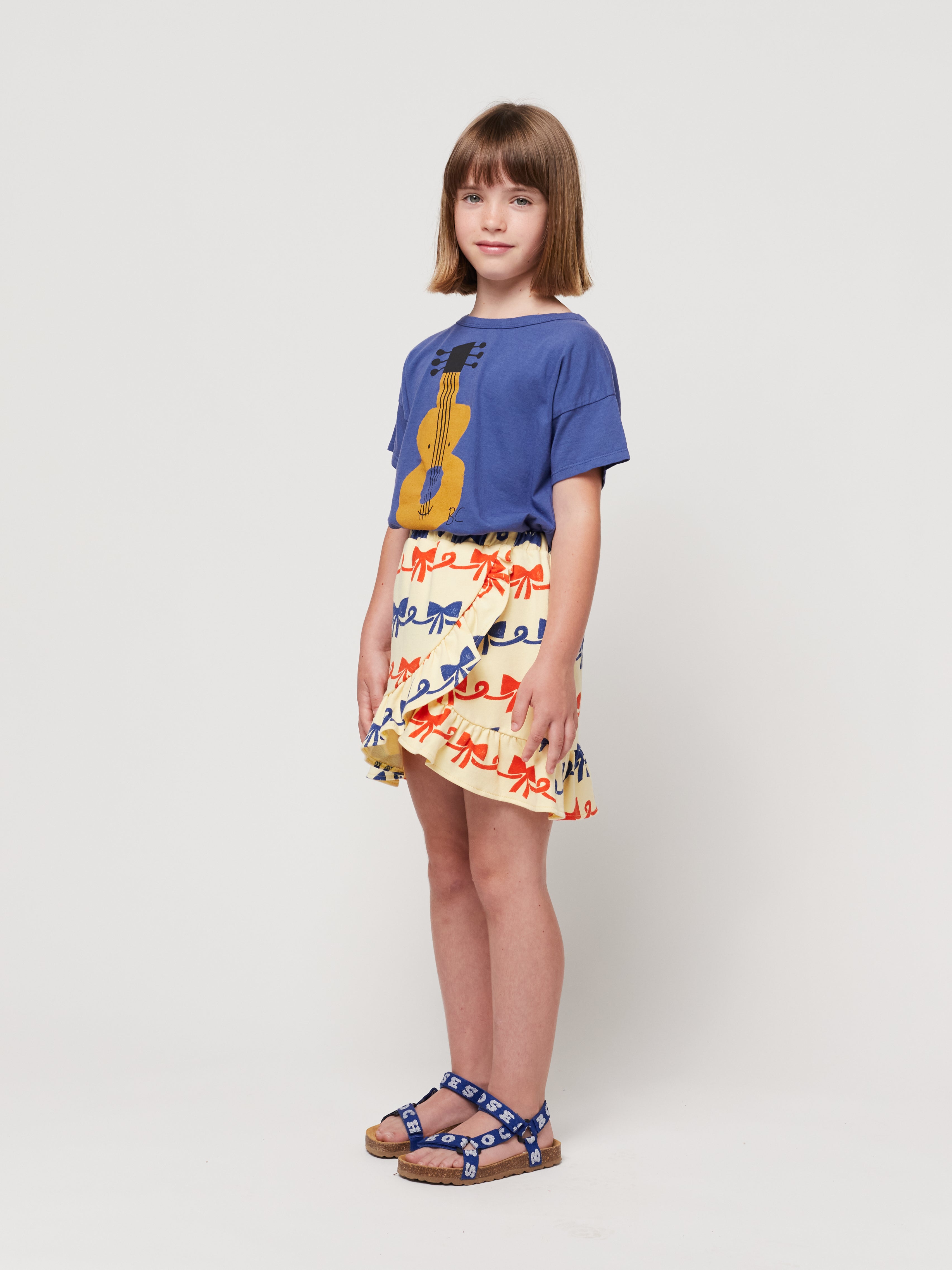 Bobo Choses | Ribbon Bow all over ruffle skirt