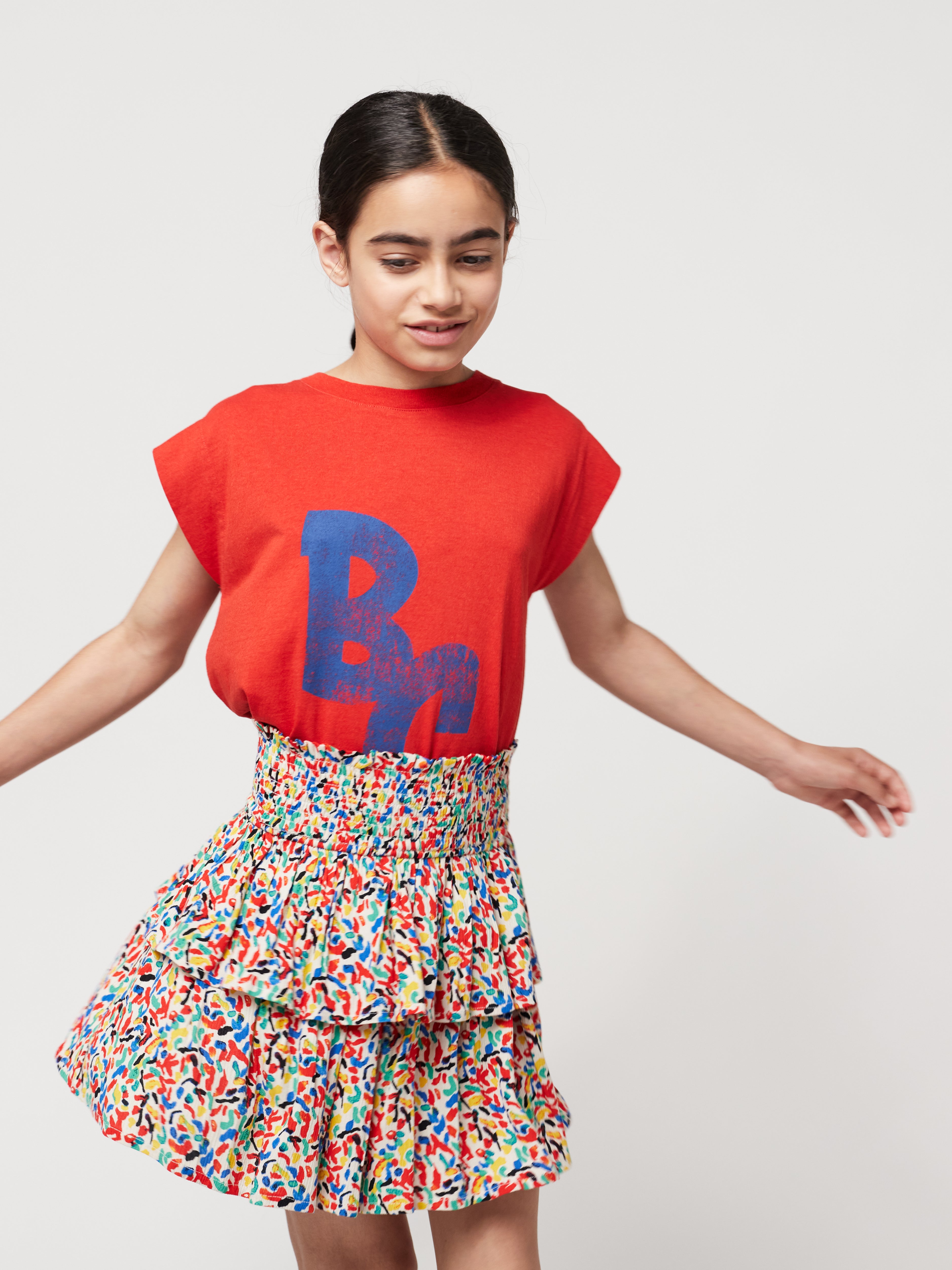 Bobo Choses | Confetti all over woven ruffle skirt