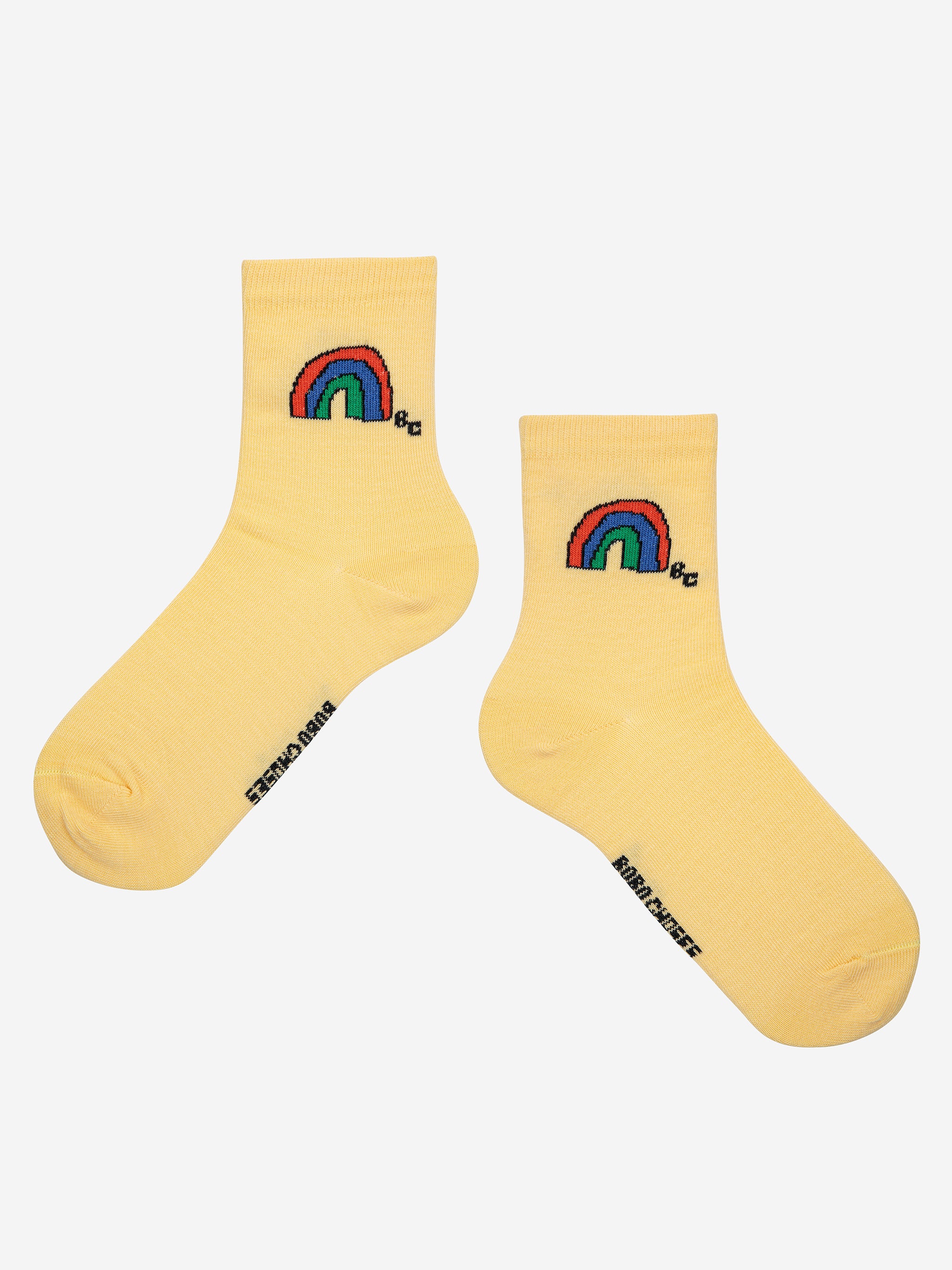 Bobo Choses | Rainbow & Ribbon Bow All Over short socks pack x 2