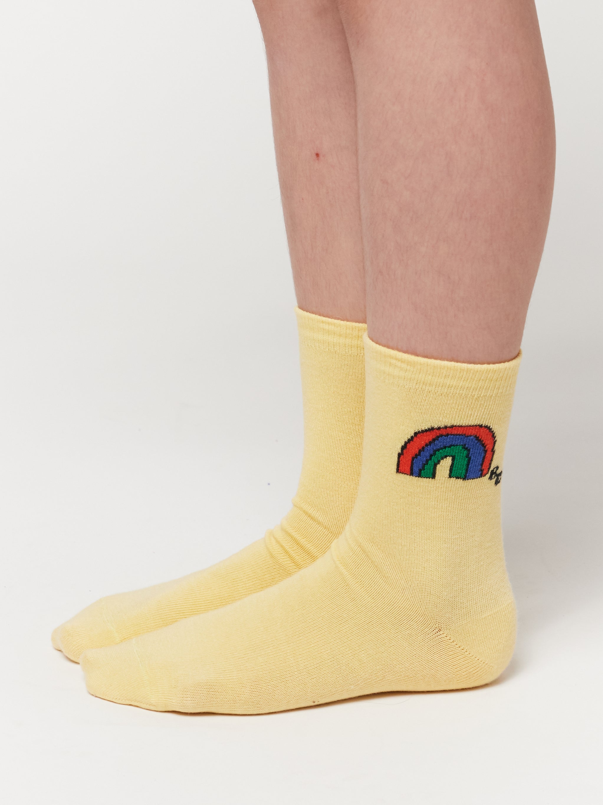 Bobo Choses | Rainbow & Ribbon Bow All Over short socks pack x 2
