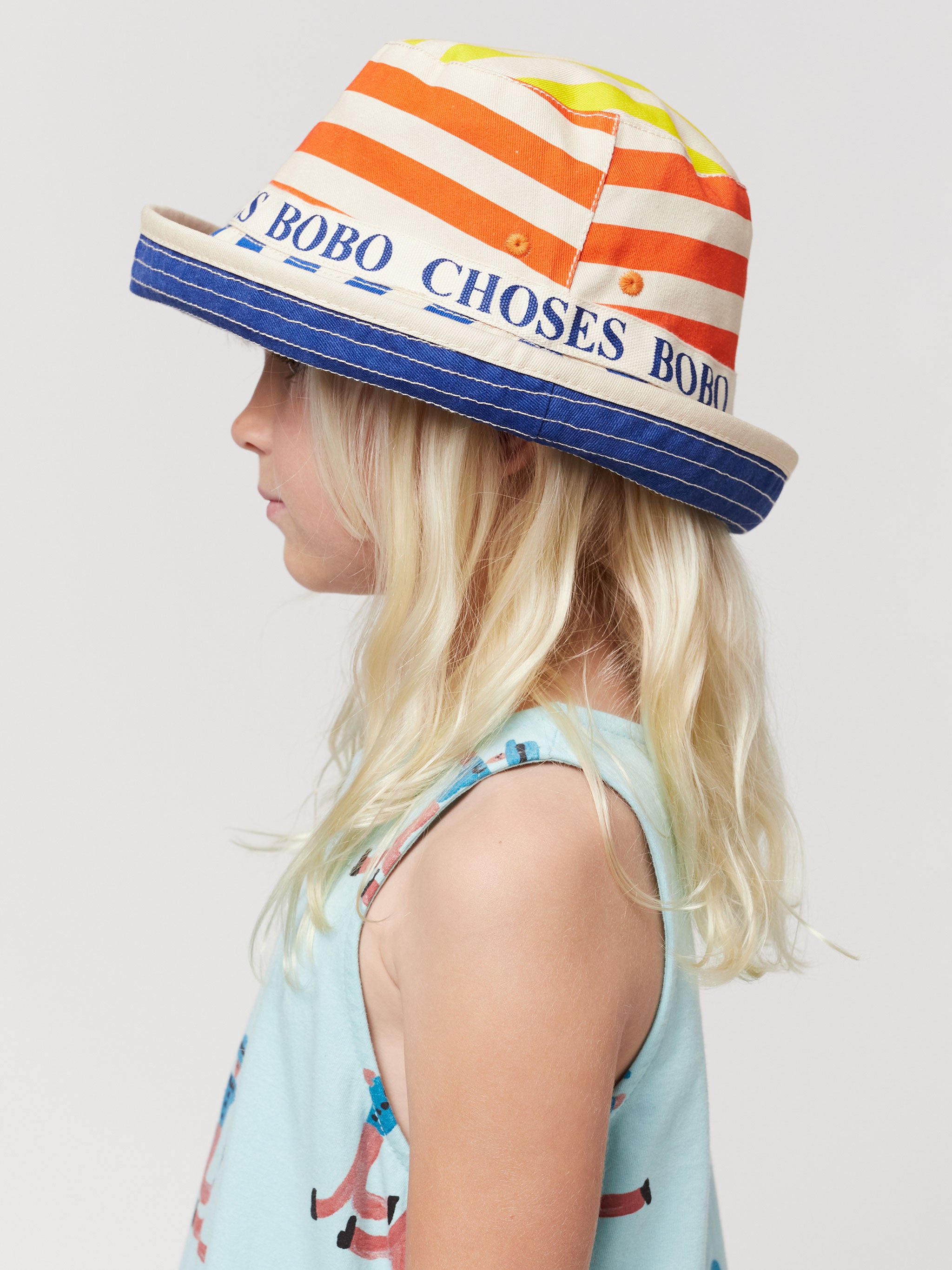 Bobo Choses | Multicolor Stripes reversible Hat
