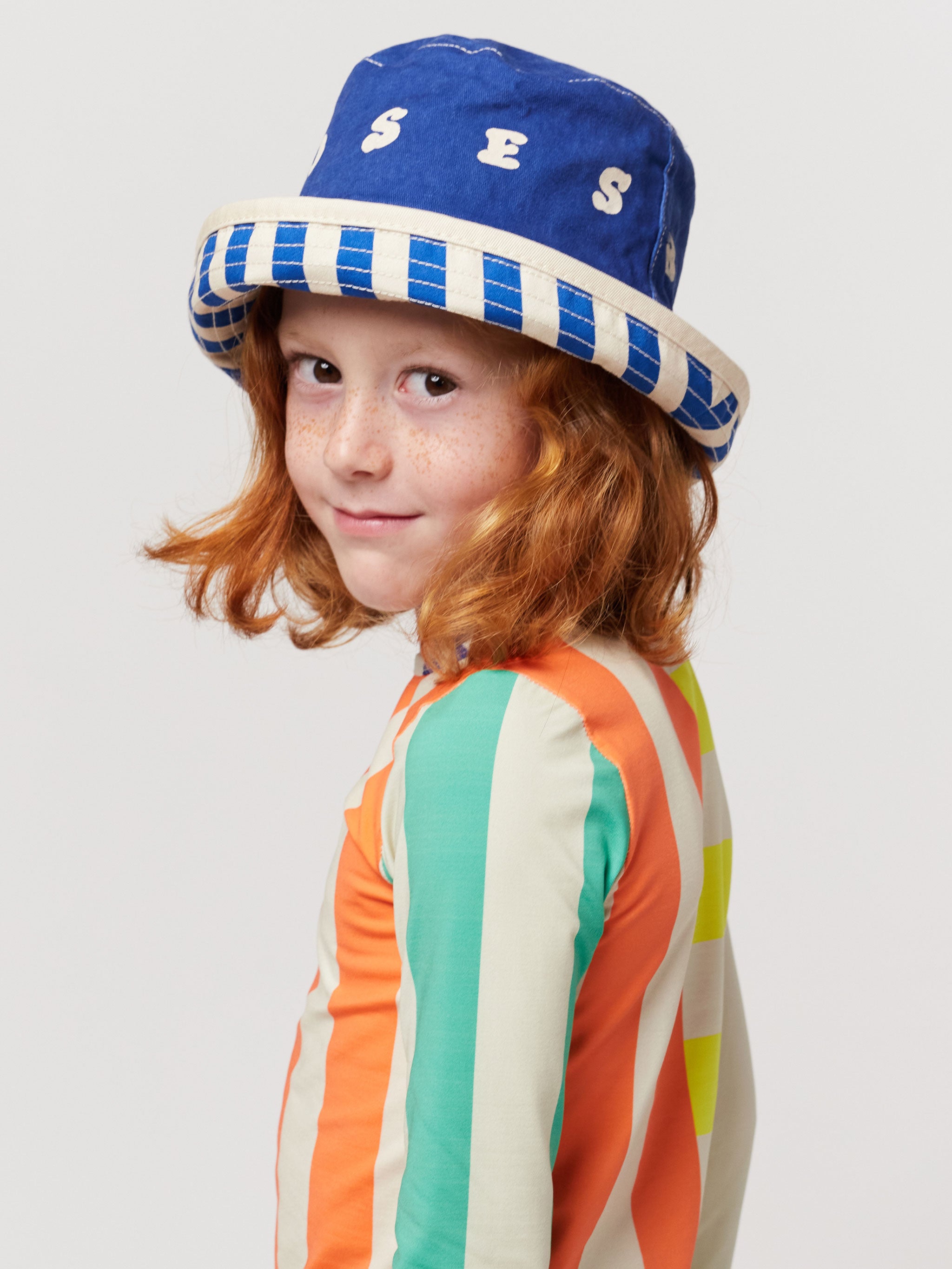 NEW Bobo Choses | Multicolor Stripes reversible Hat