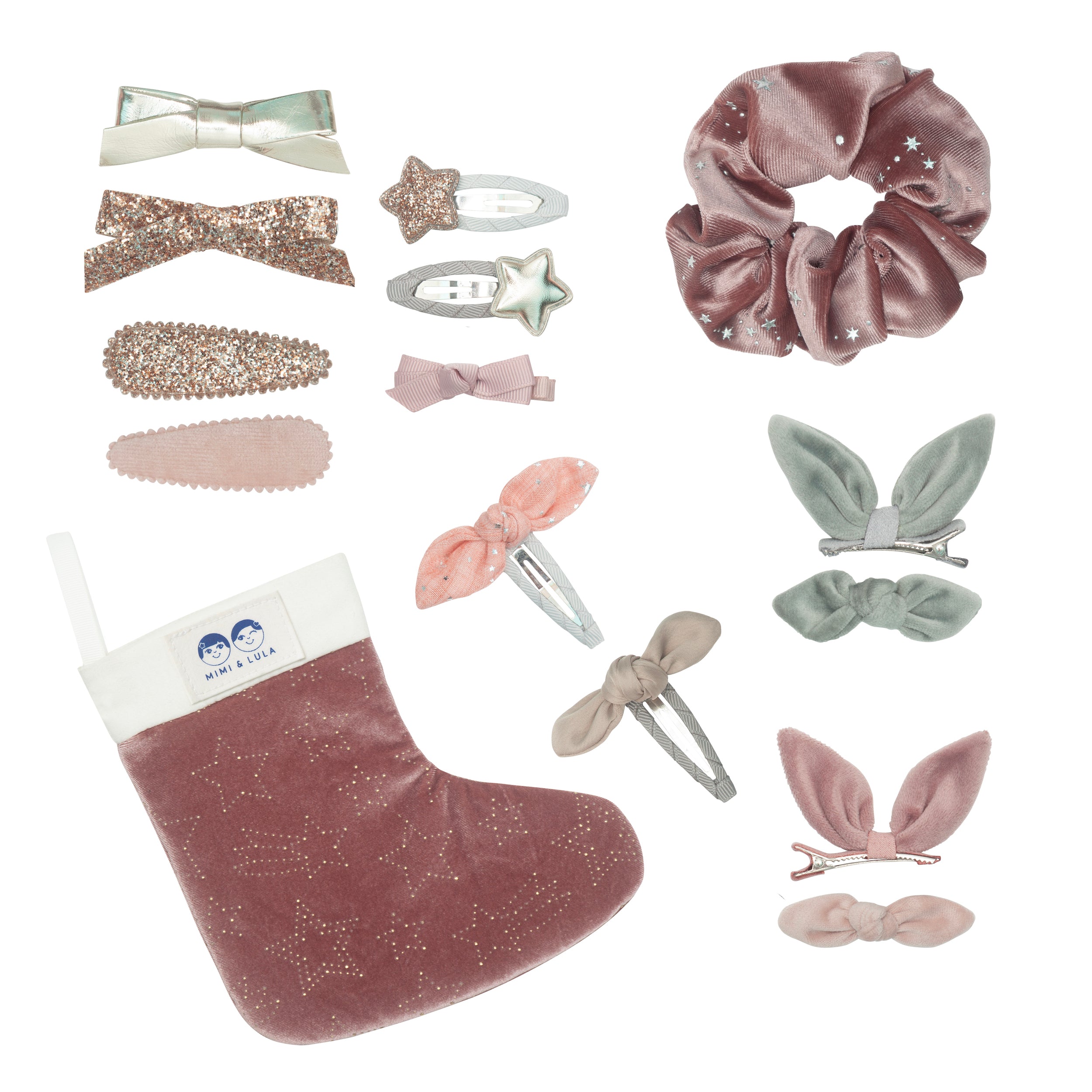 Mimi and Lula CHRISTMAS | Christmas Stocking- Pink