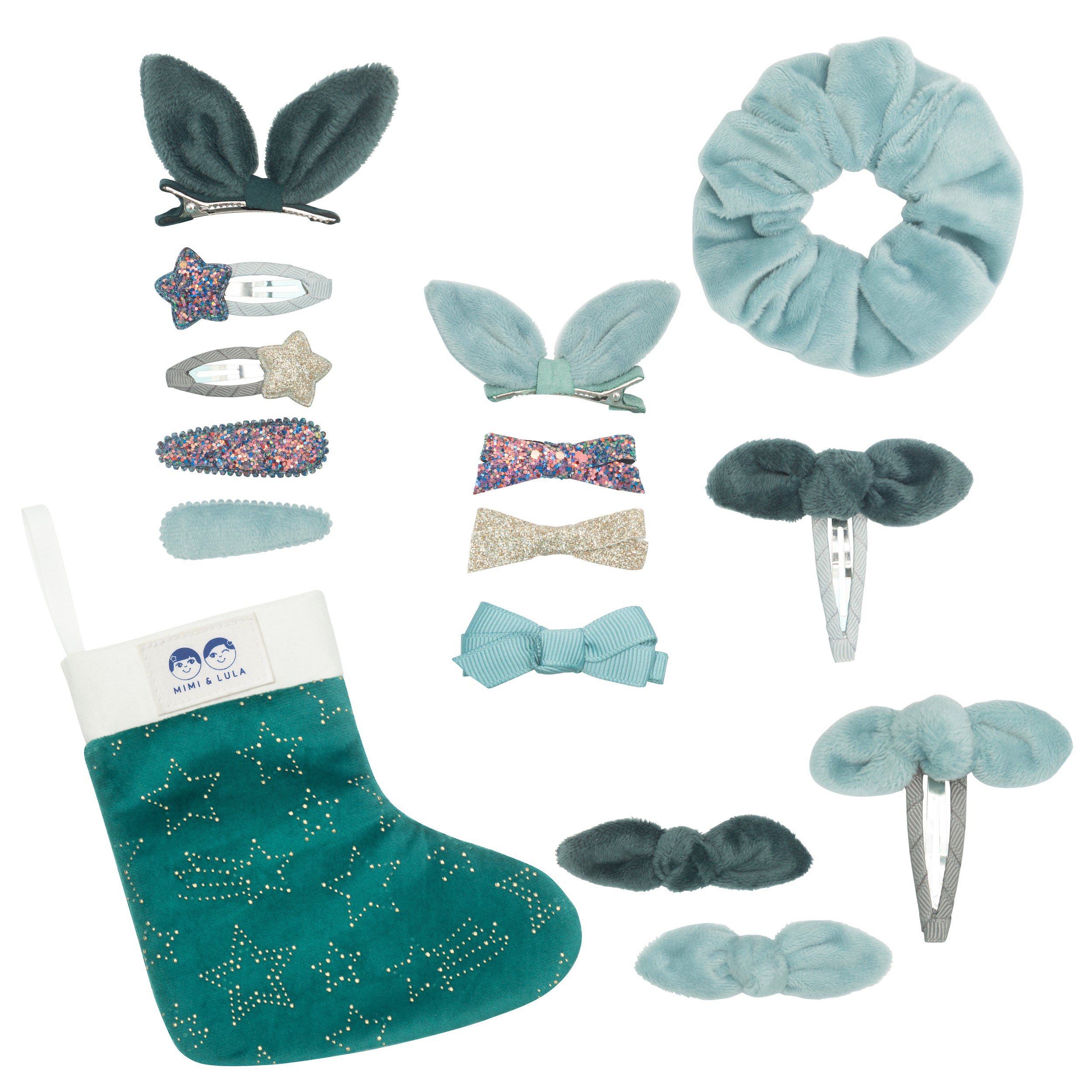 Mimi and Lula CHRISTMAS | Christmas Stocking- green