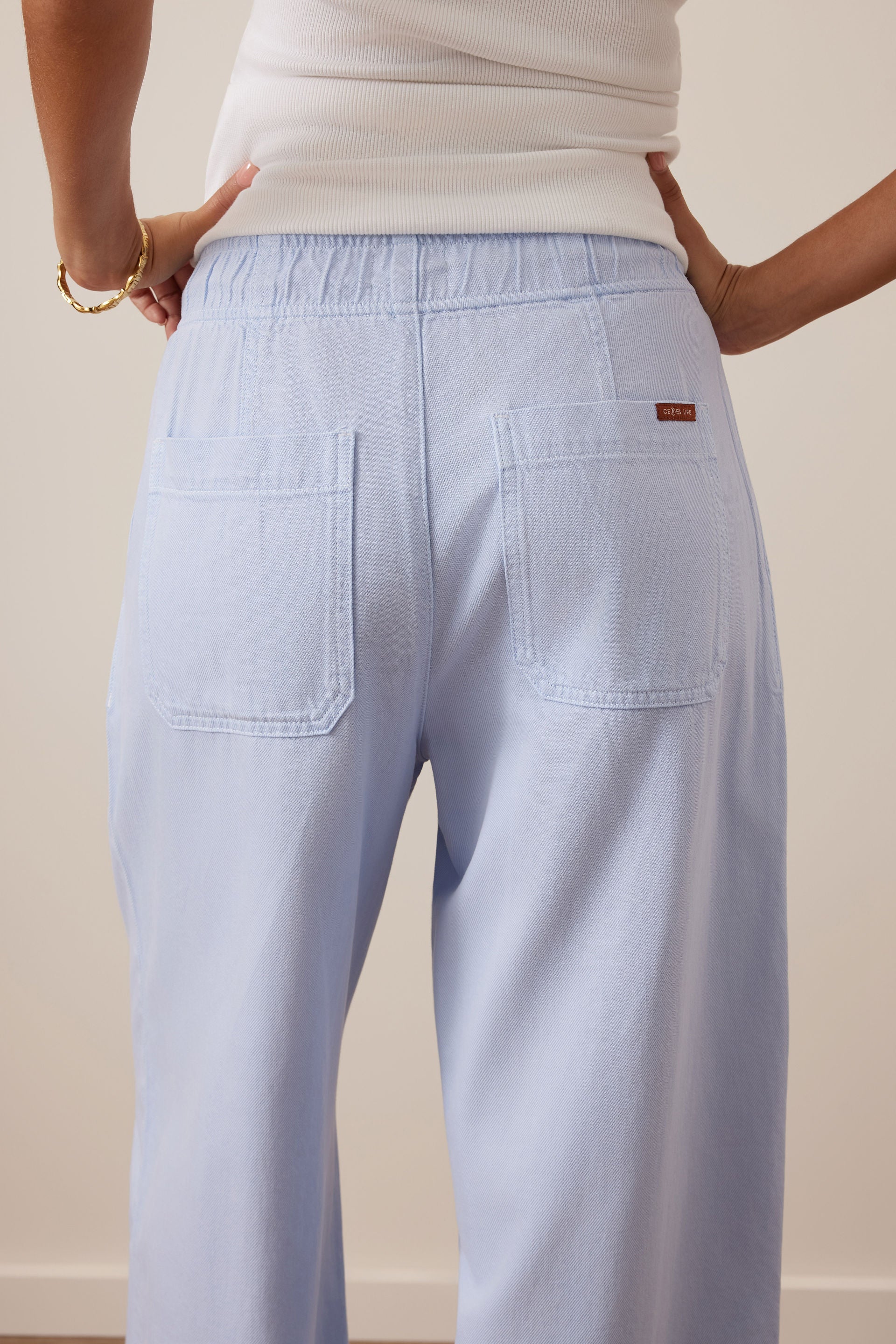 Ceres Life | Jessie Barrel Pant- China Blue