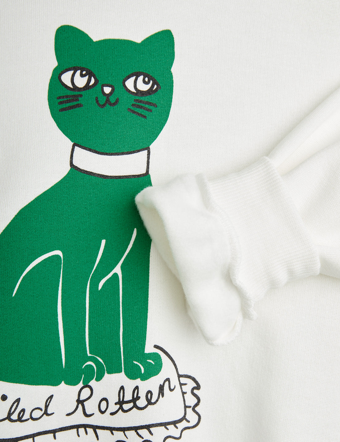 Mini Rodini | Cat sp sweatshirt- white