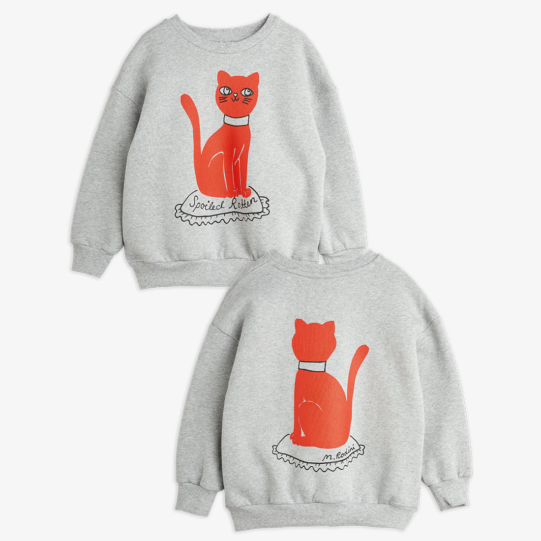 Mini Rodini | Cat sp sweatshirt- Grey