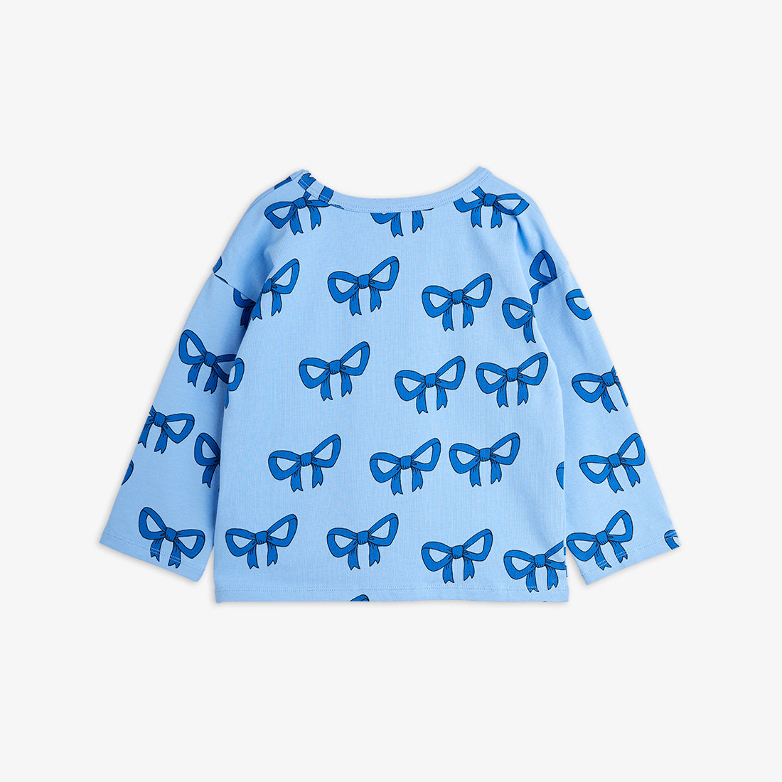 Mini Rodini |  Bow aop ls tee- Blue