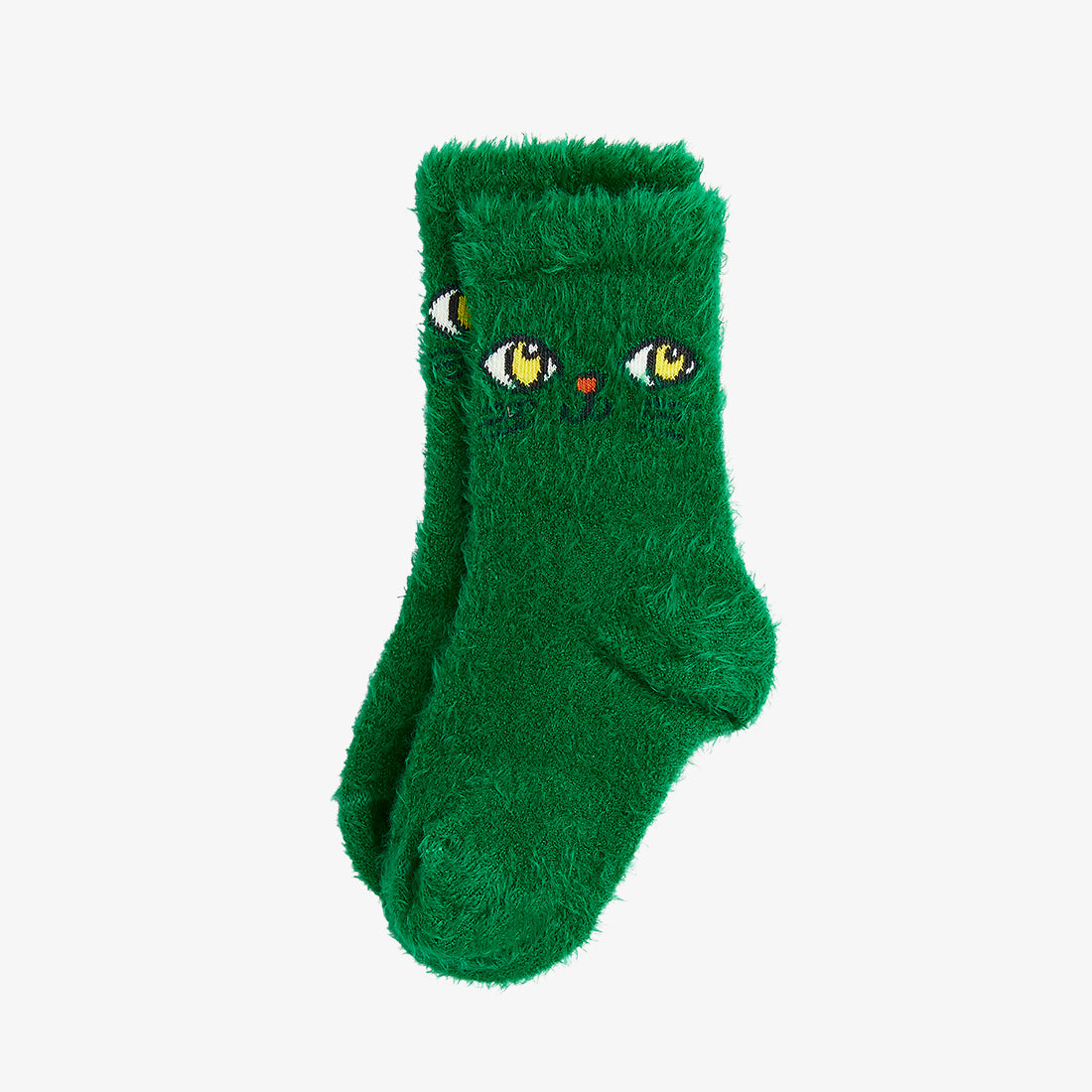 Mini Rodini | Cat face fluffy sock