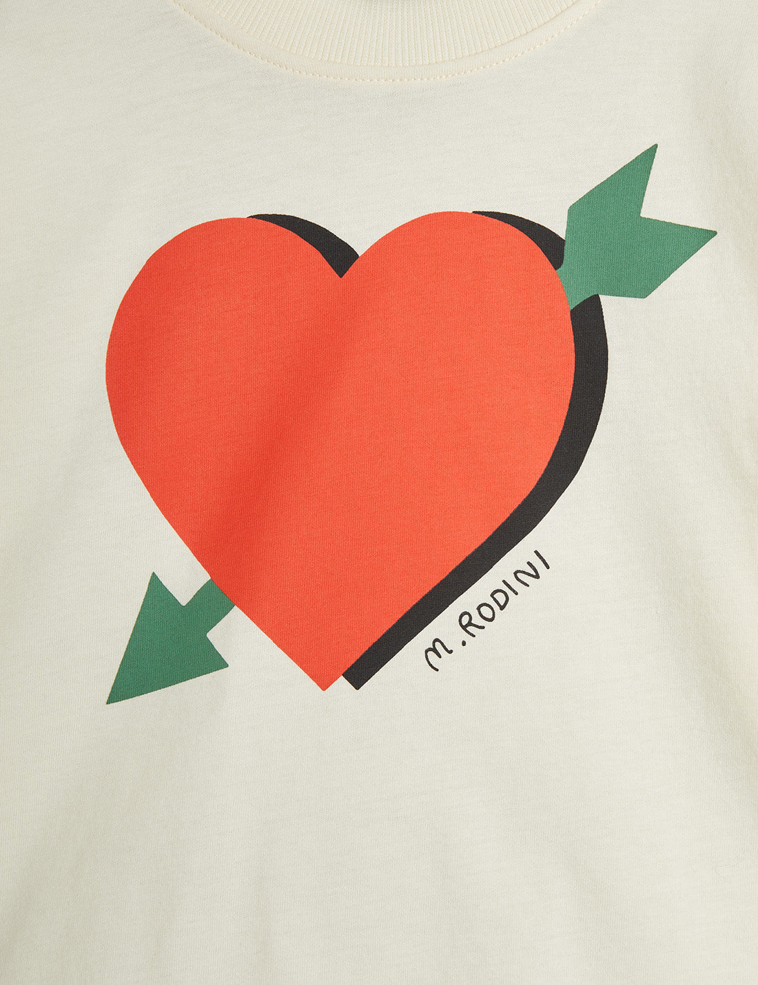 Mini Rodini | Arrowed he�art tee