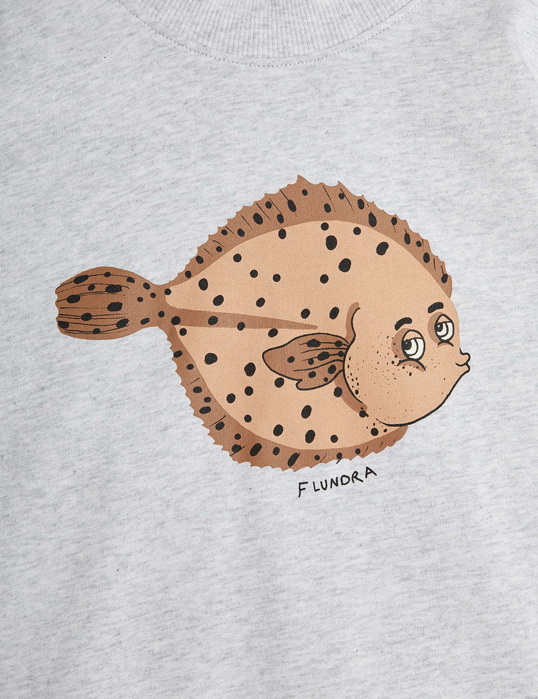 Mini Rodini | Flundra Tee - Grey marle