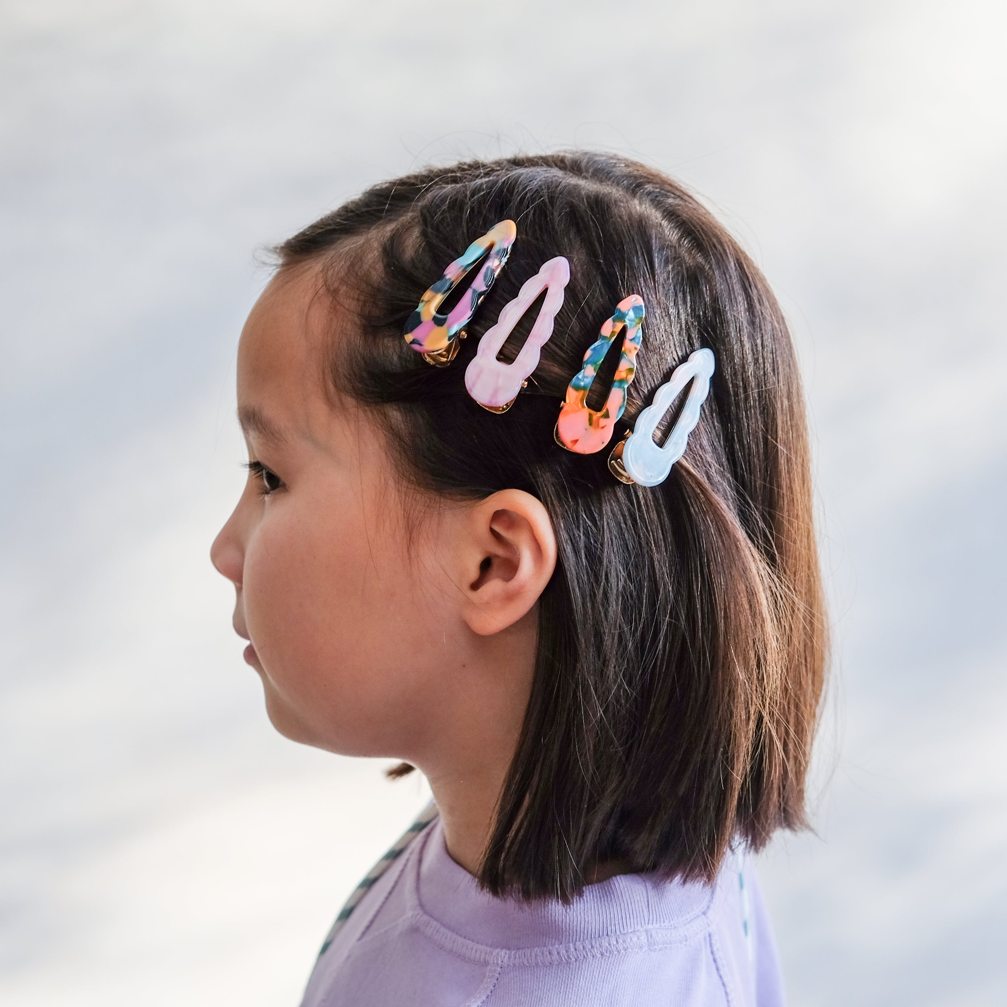 Mimi and Lula | Scallop Acetate Clips