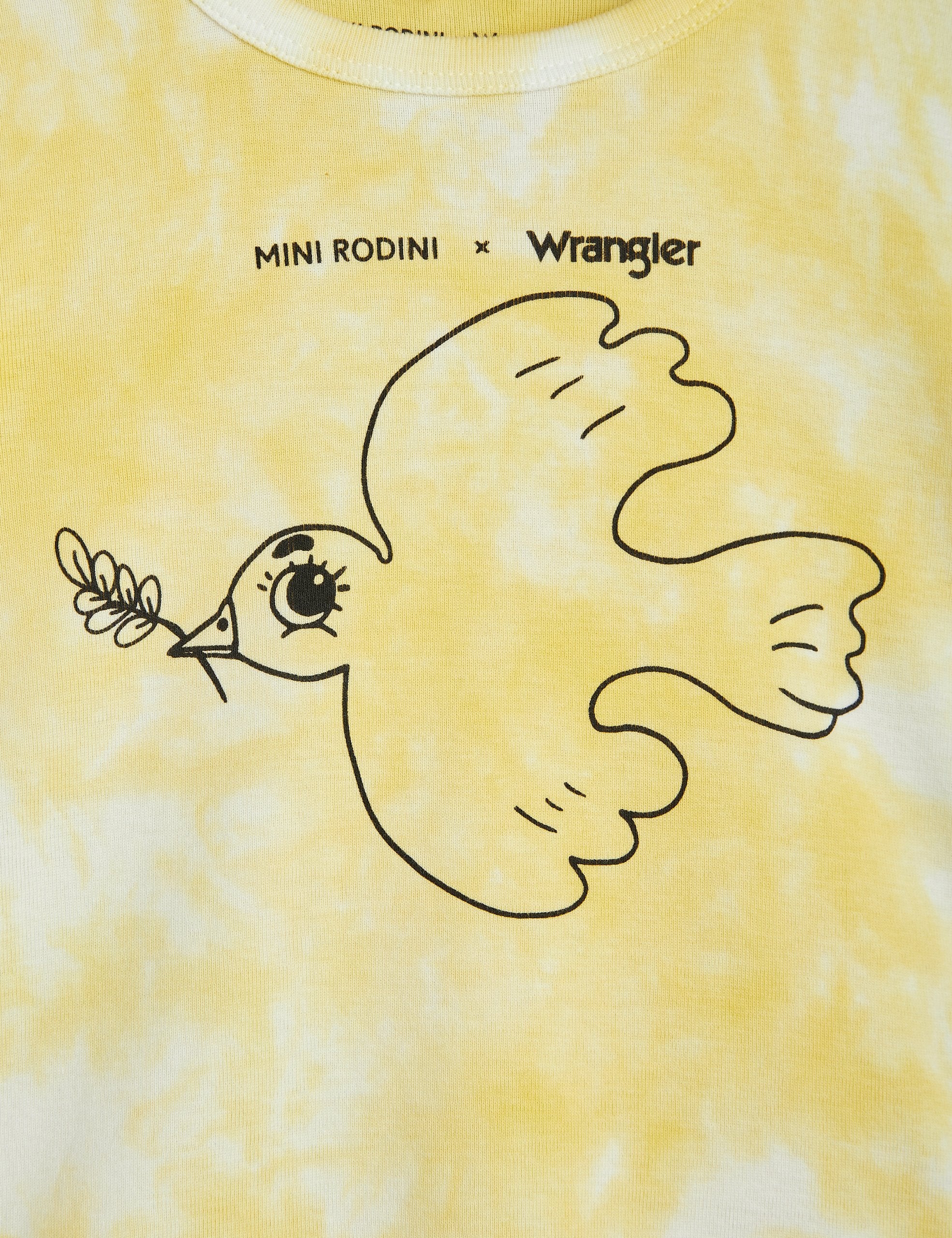 Mini Rodini X Wrangler | Peace dove tie dye sp ss tee