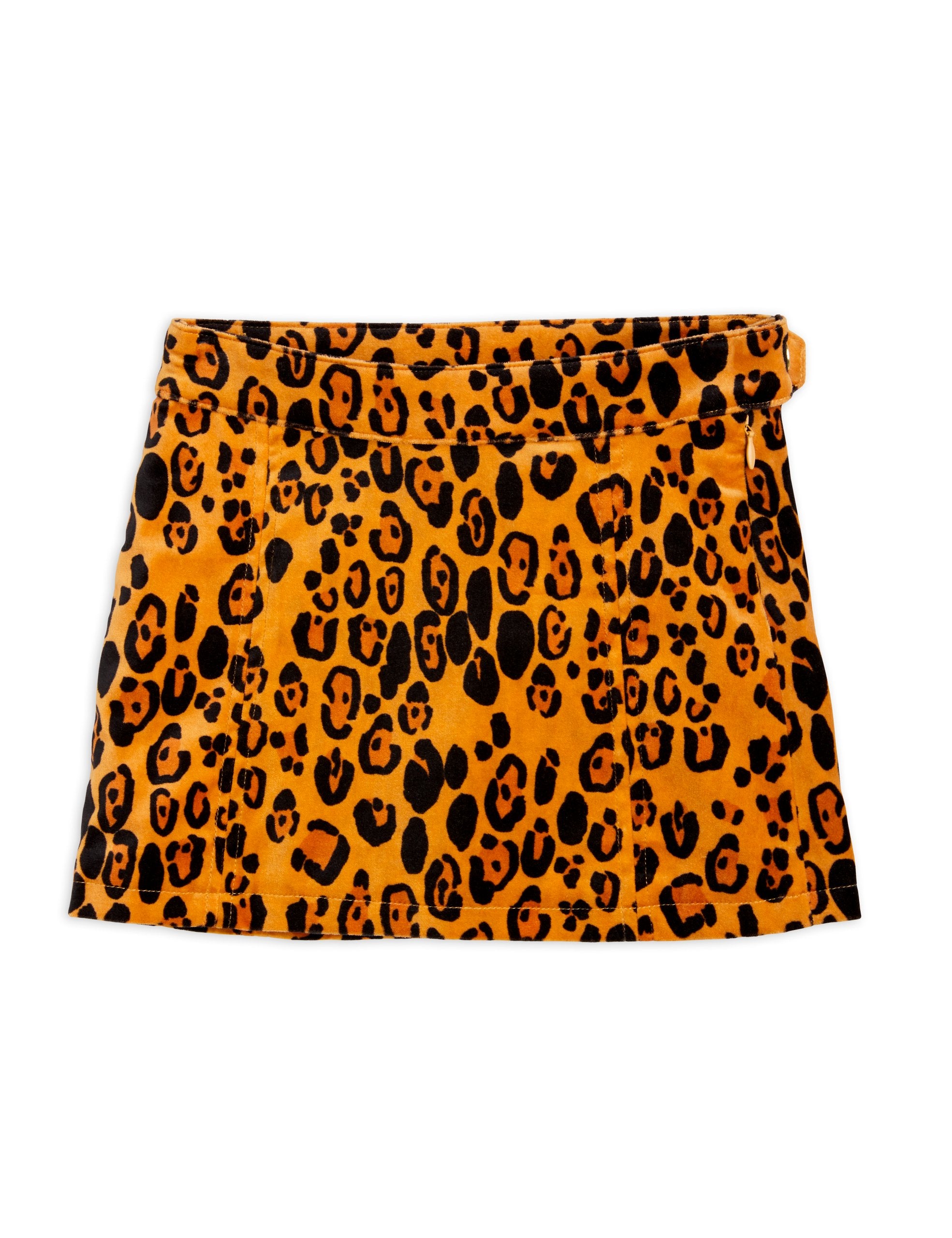 NEW Mini Rodini | Leopard aop velvet skirt
