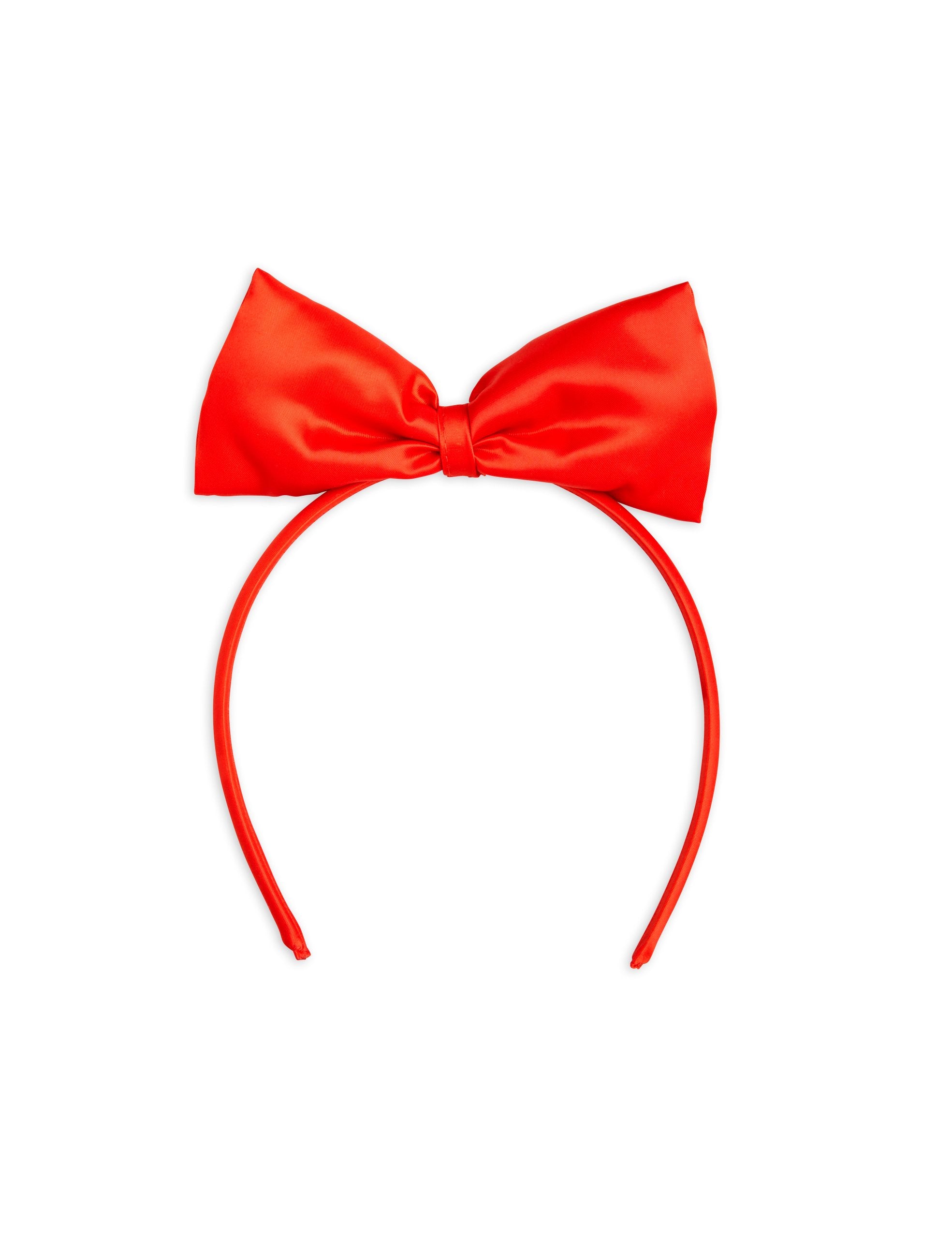 Mini Rodini | Bow satin headband red