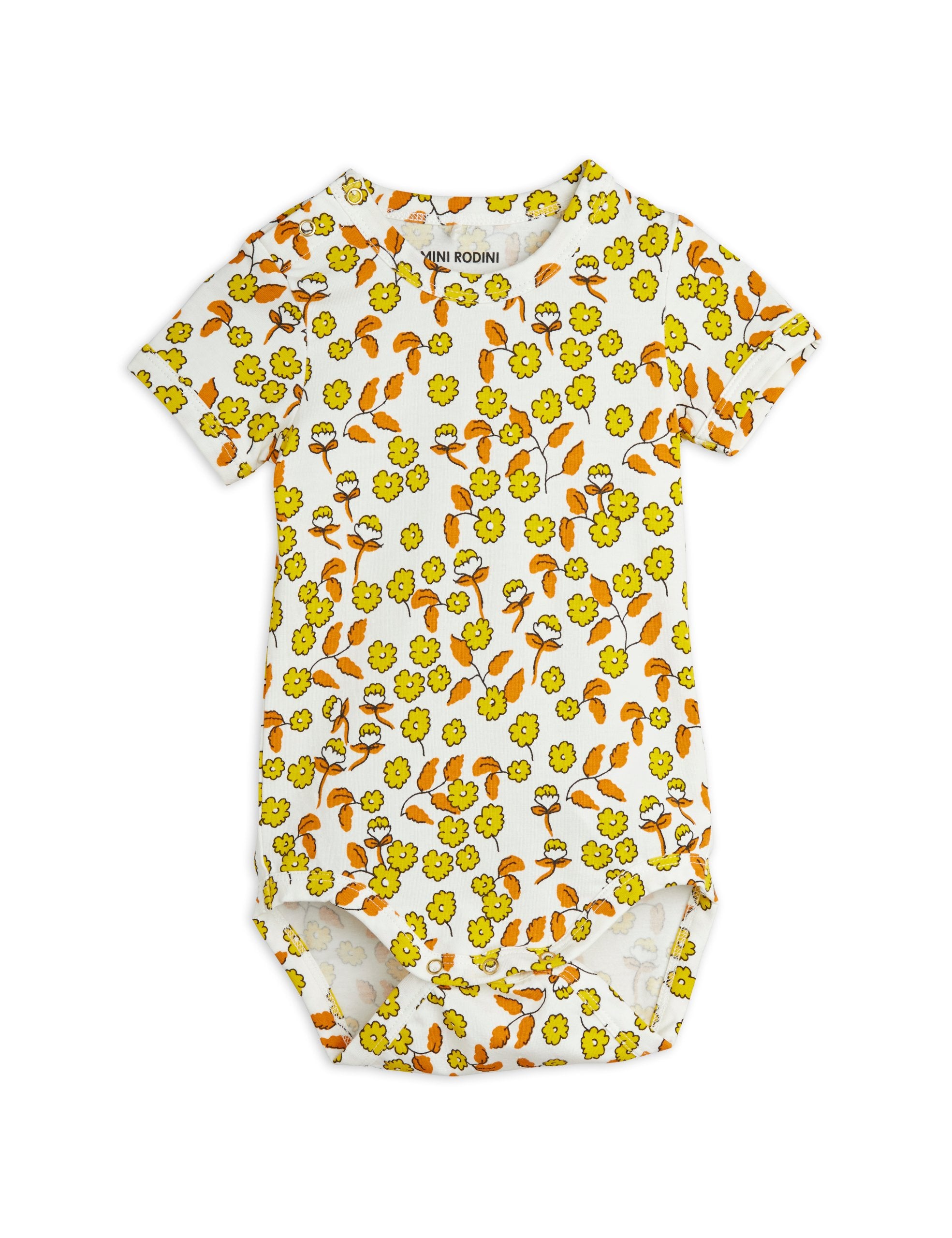 Mini Rodini BABY | Flowers aop ss body