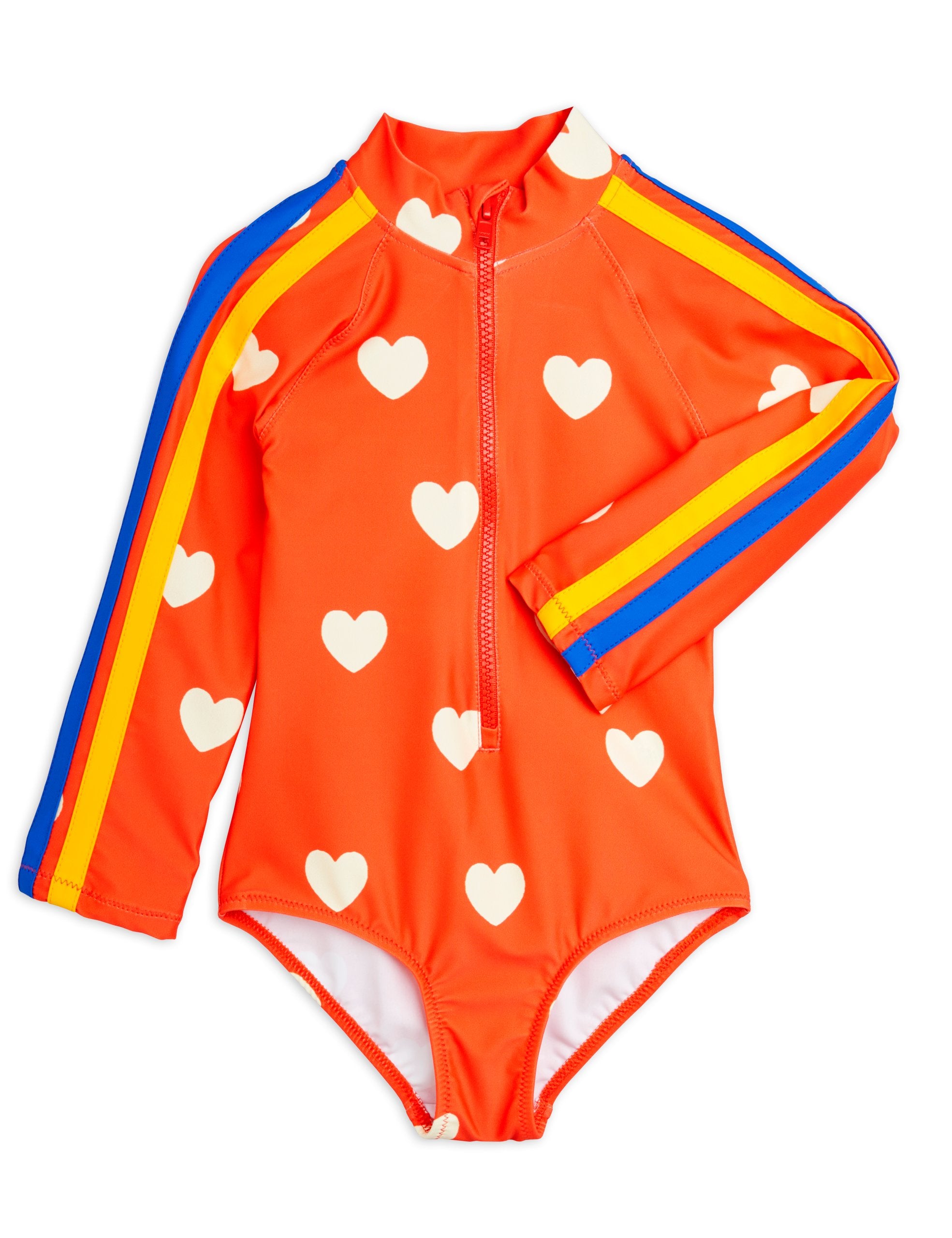NEW Mini Rodini | Hearts aop ls uv swimsuit