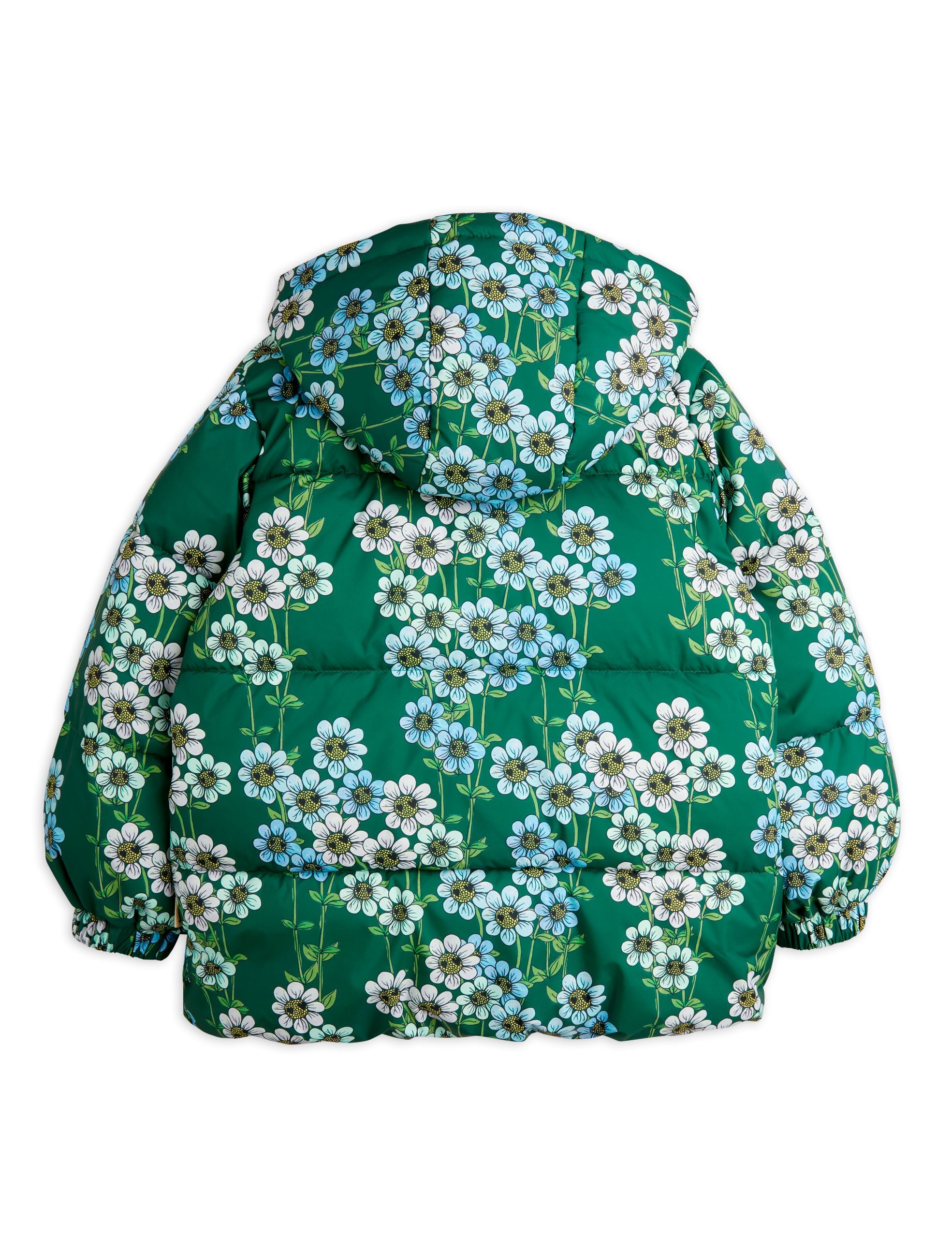 Mini Rodini | Daisys aop heavy hooded puffer jacket