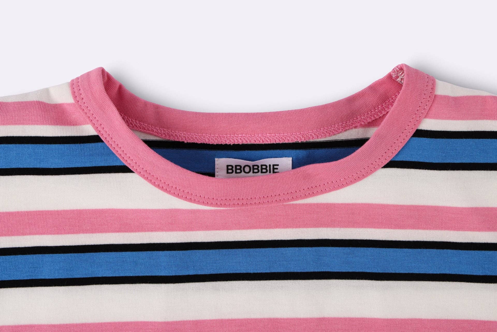 BBOBBIE | Striped Tee in Pink