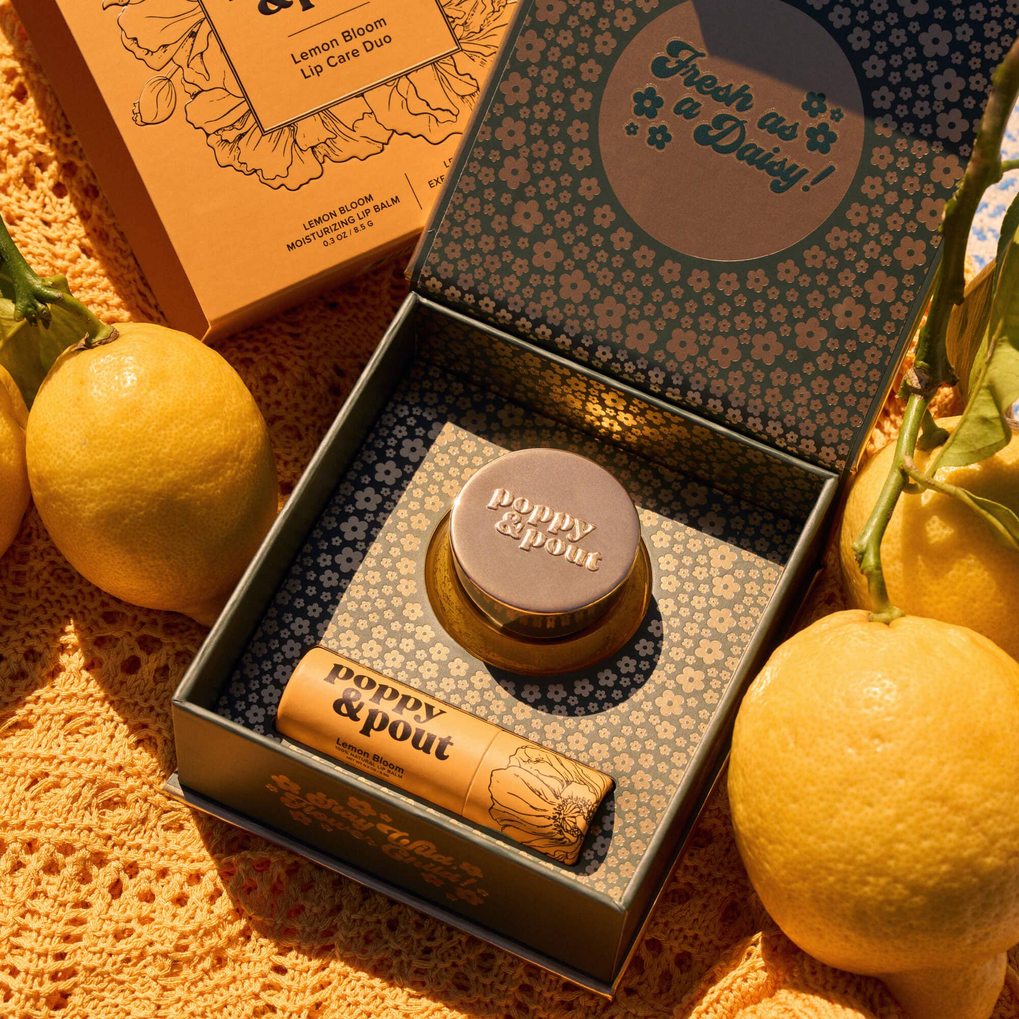 Poppy & Pout | Lip Care Duo- Lemon Bloom