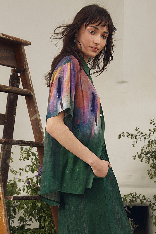 Bohemian Traders | Tapestry Classic Shirt in Bayberry