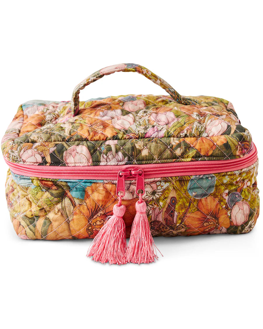 Kip&Co x Fairyland HOME | Fairy Garden Quilted Cotton Toiletry Case