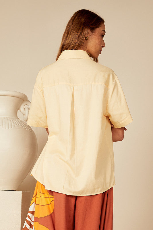 Bohemian Traders | Tea Floral Short Sleeve Shirt