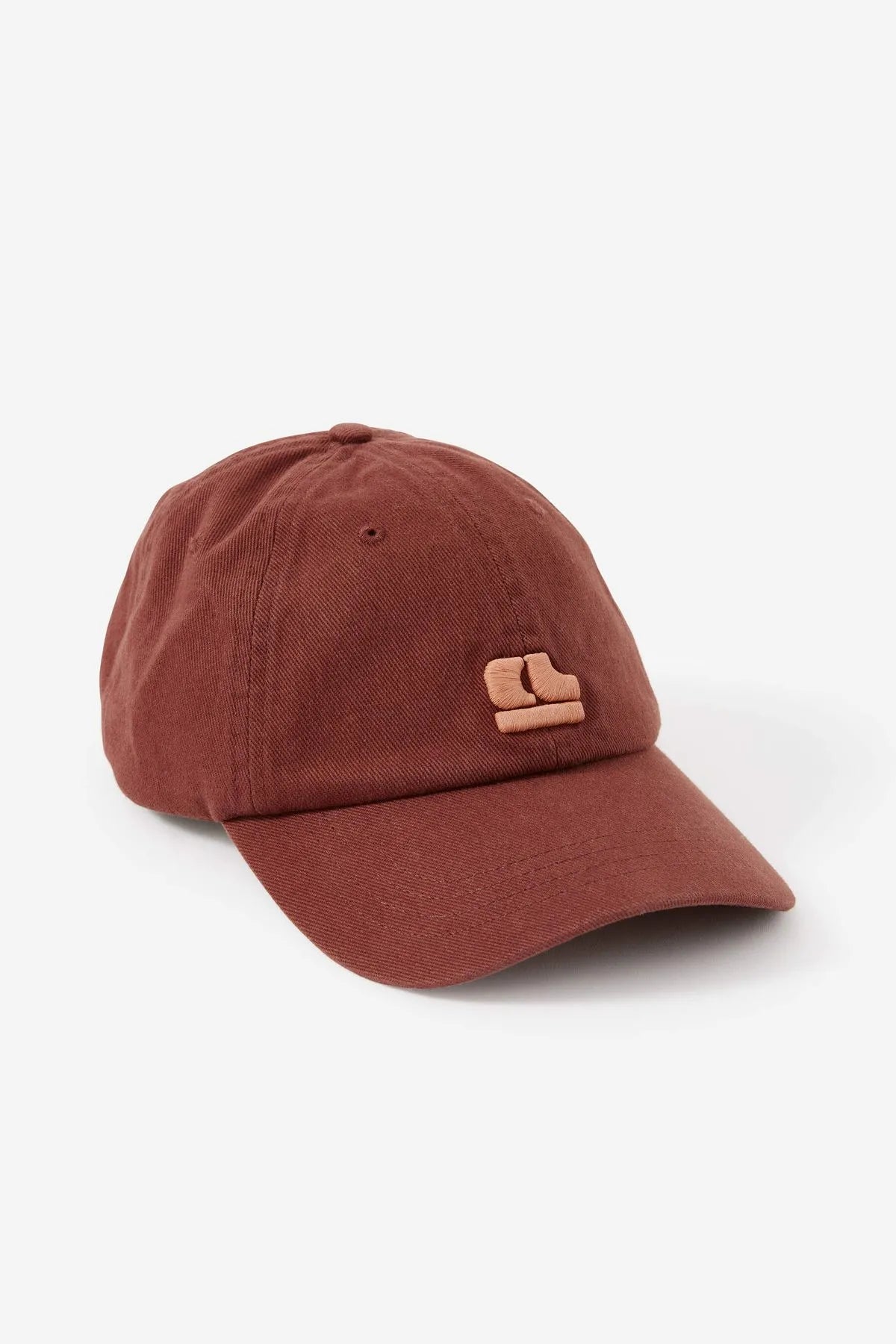 Ceres Life | Monogram Cap- Burnt Toffee/Pink Clay