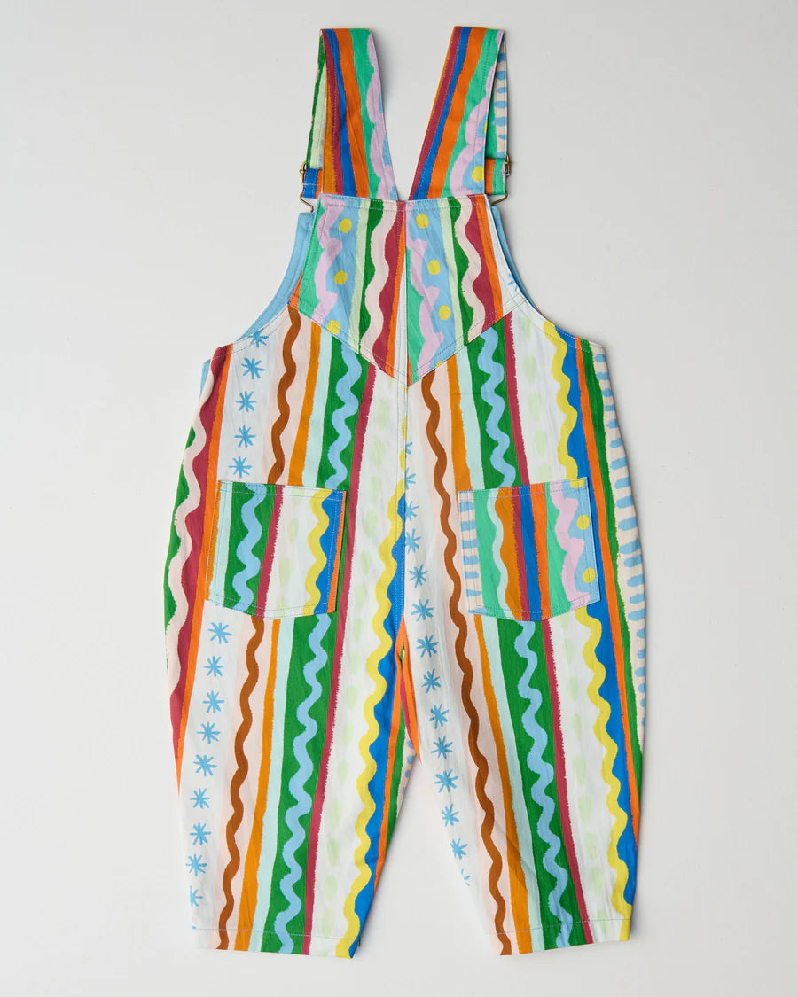 Kip & Co BABY | Beach Patterns Baby Cotton Drill Overalls