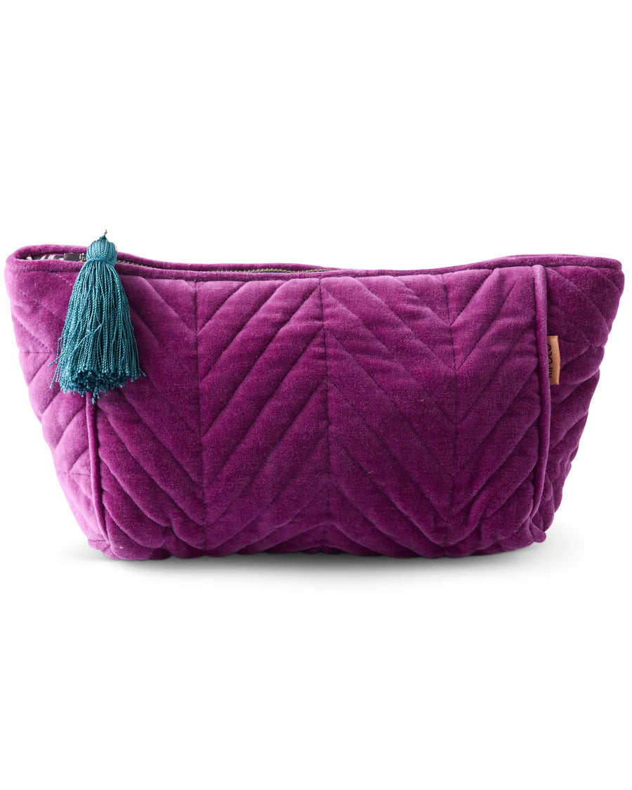 Kip & Co HOME | Wild Grape Velvet Toiletry Bag