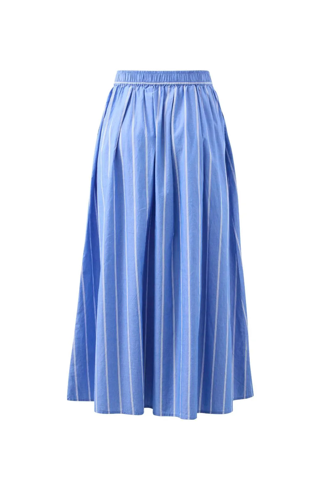 Ceres Life | Florence Maxi Skirt- Oxford blue white stripe